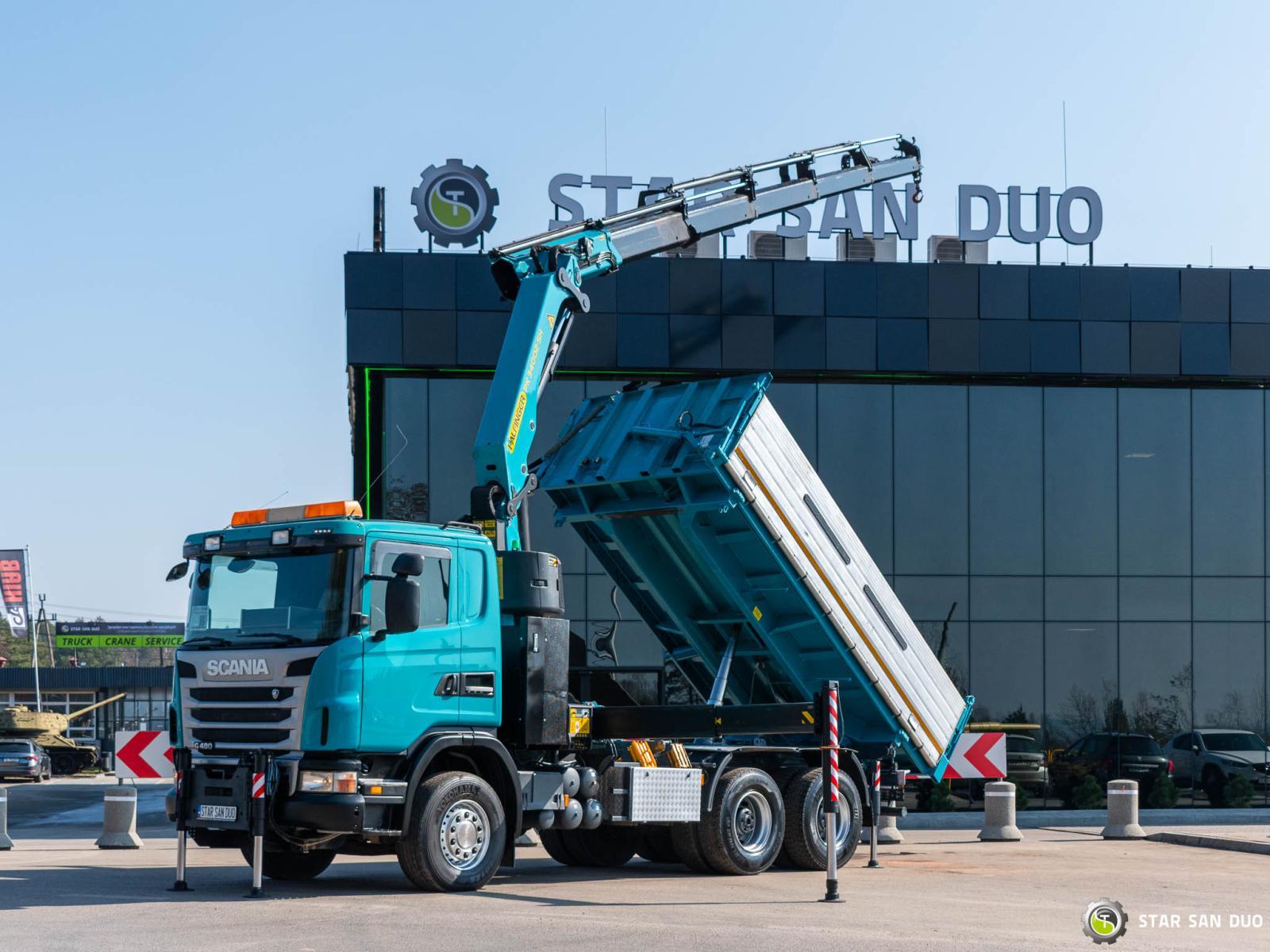 SCANIA G480 6x4 PALFINGER PK 34002 SH HDS Żuraw Wywrotka