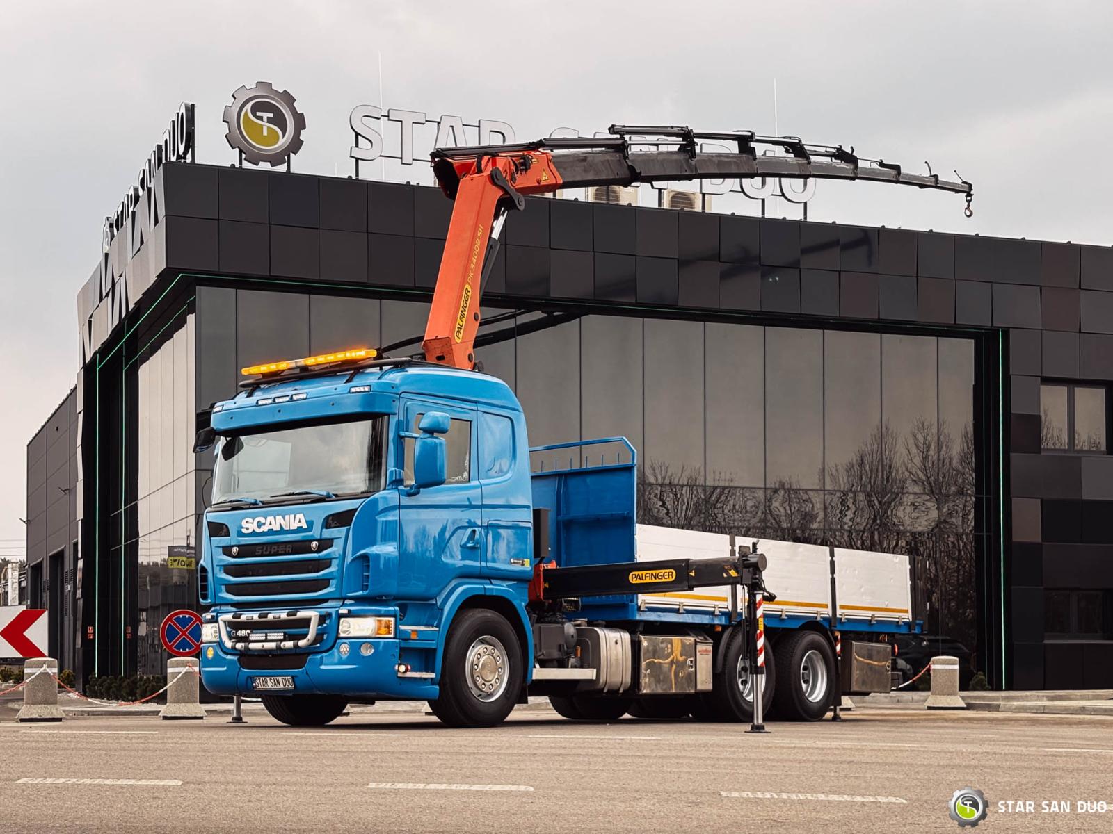 SCANIA G480 6x4 PALFINGER PK 34002SH HDS Żuraw Crane
