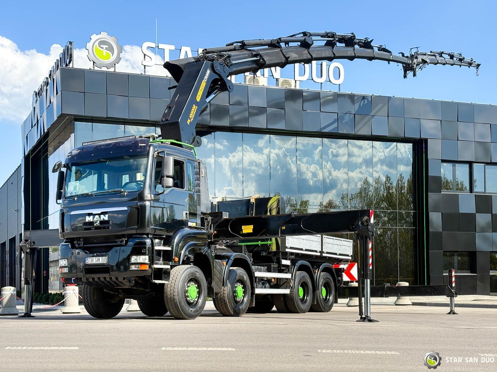 MAN TGA 41.480 8x8 PALFINGER PK 100002  Żuraw Kosz Roboczy Siodło