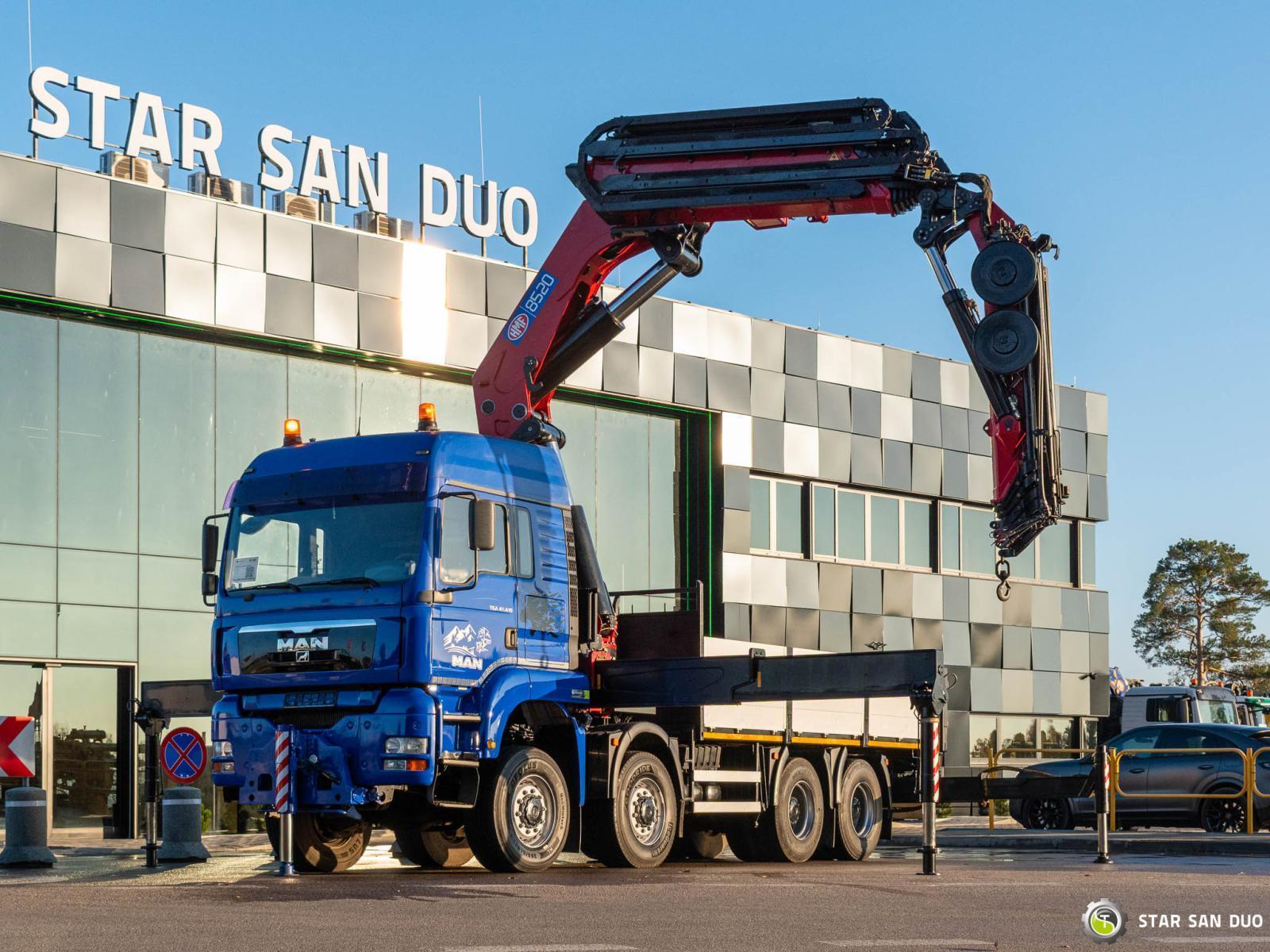 MAN TGA 41.480 8x8 HMF 8520K-0 HDS Fly Jib Żuraw 2018 rok