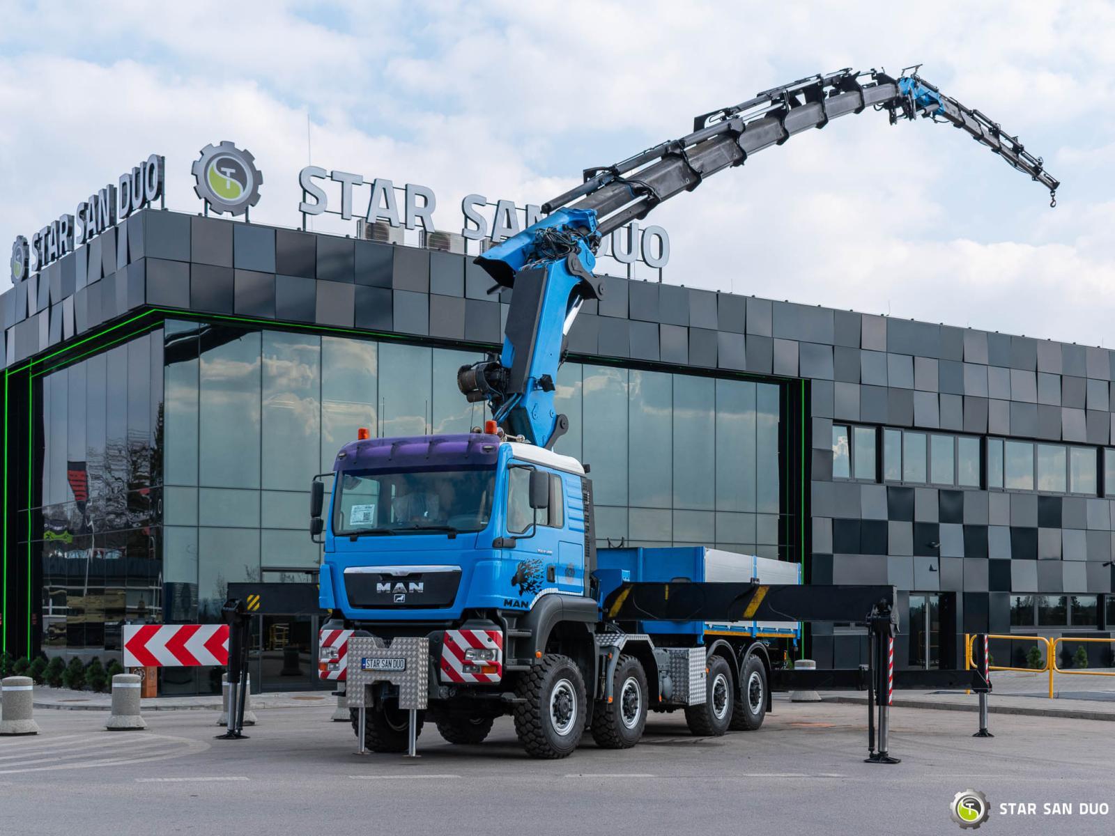 MAN TGA 41.480 8x8 PALFINGER PK 100002 HDS Żuraw Fly Jib Wciągarka