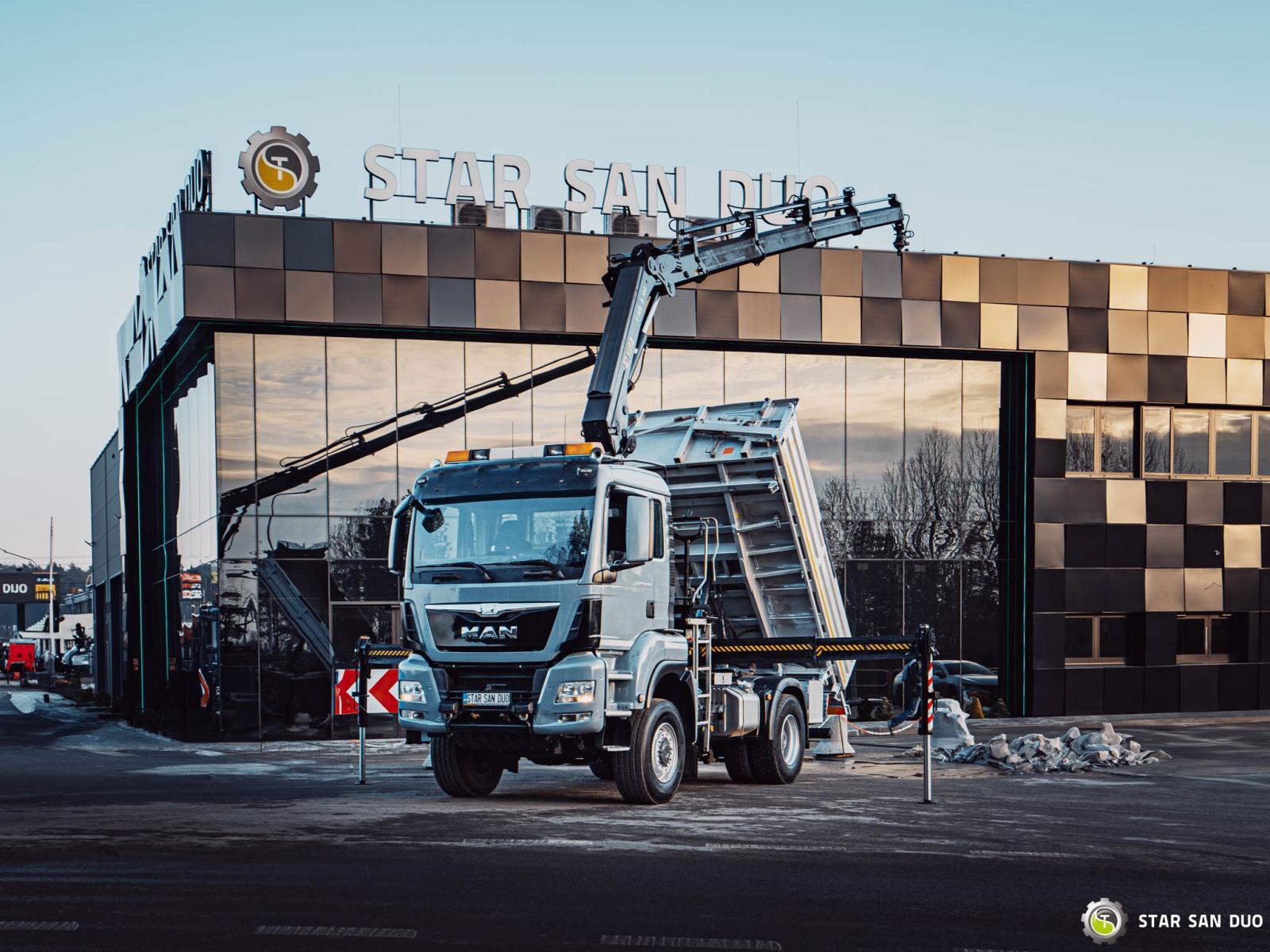 MAN TGS 18.480 4x4 HIAB 188 E-4 HDS Żuraw Wywrotka Euro 6