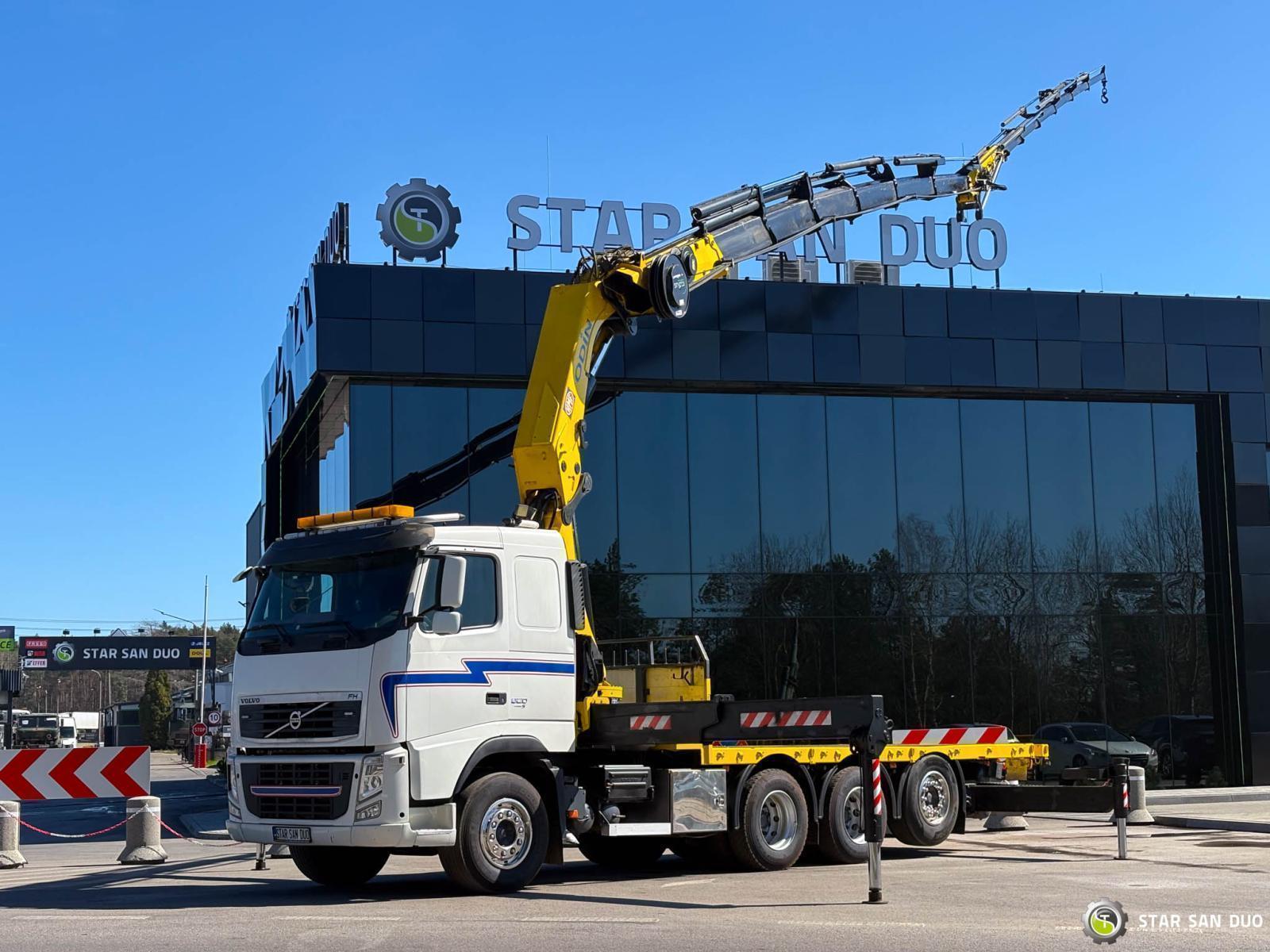 Volvo FH 520 8x4 HMF ODIN K6 EURO 5 FLY JIB HDS Żuraw Tridem