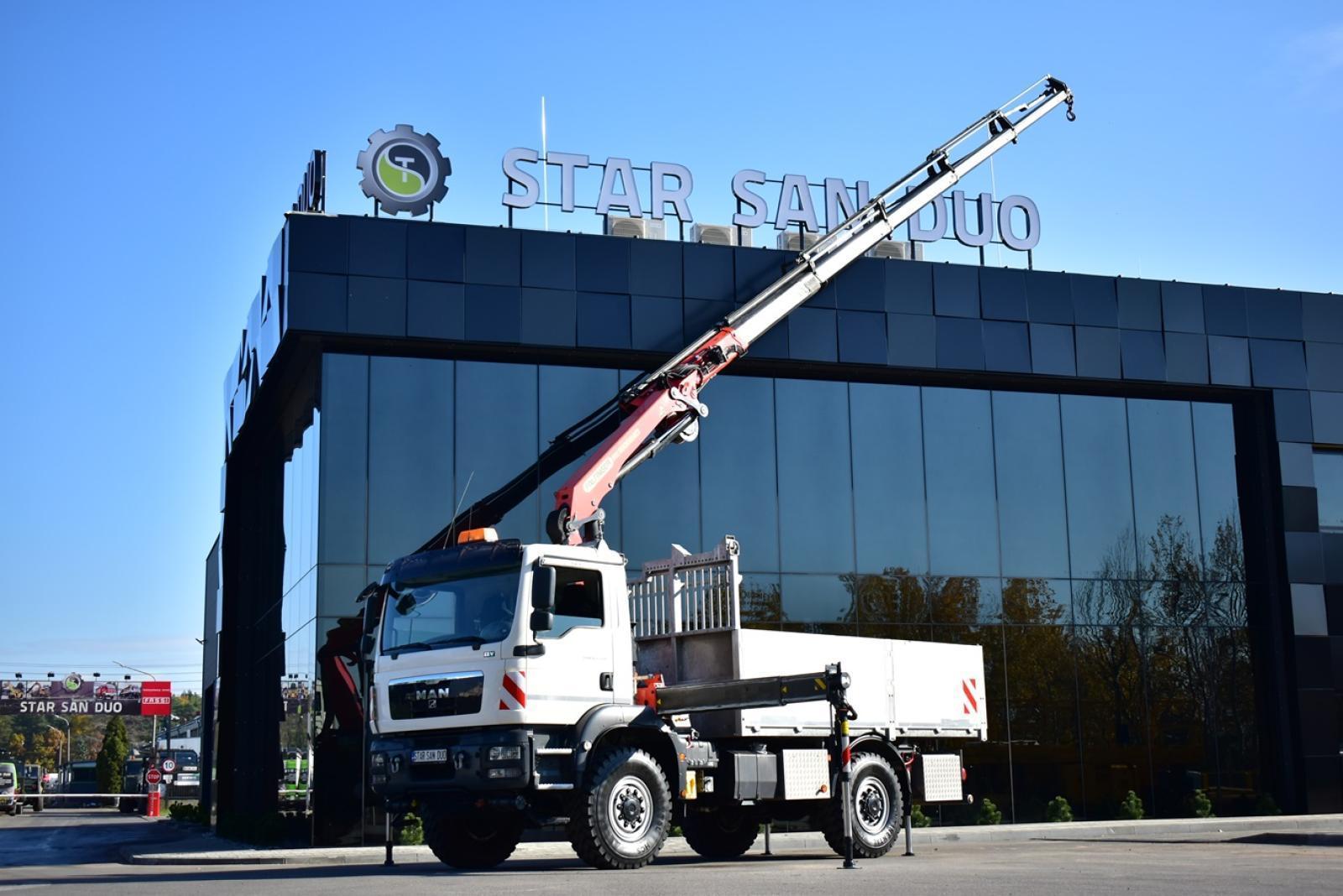 MAN TGM 18.340 4x4 PALFINGER PK 18002 HDS Żuraw Wciągarka