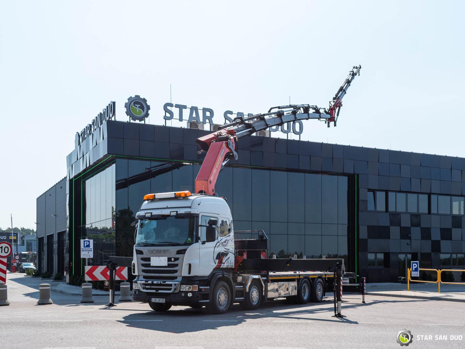 Scania R480 8x2 Palfinger PK 74002 Grúa Fly Jib