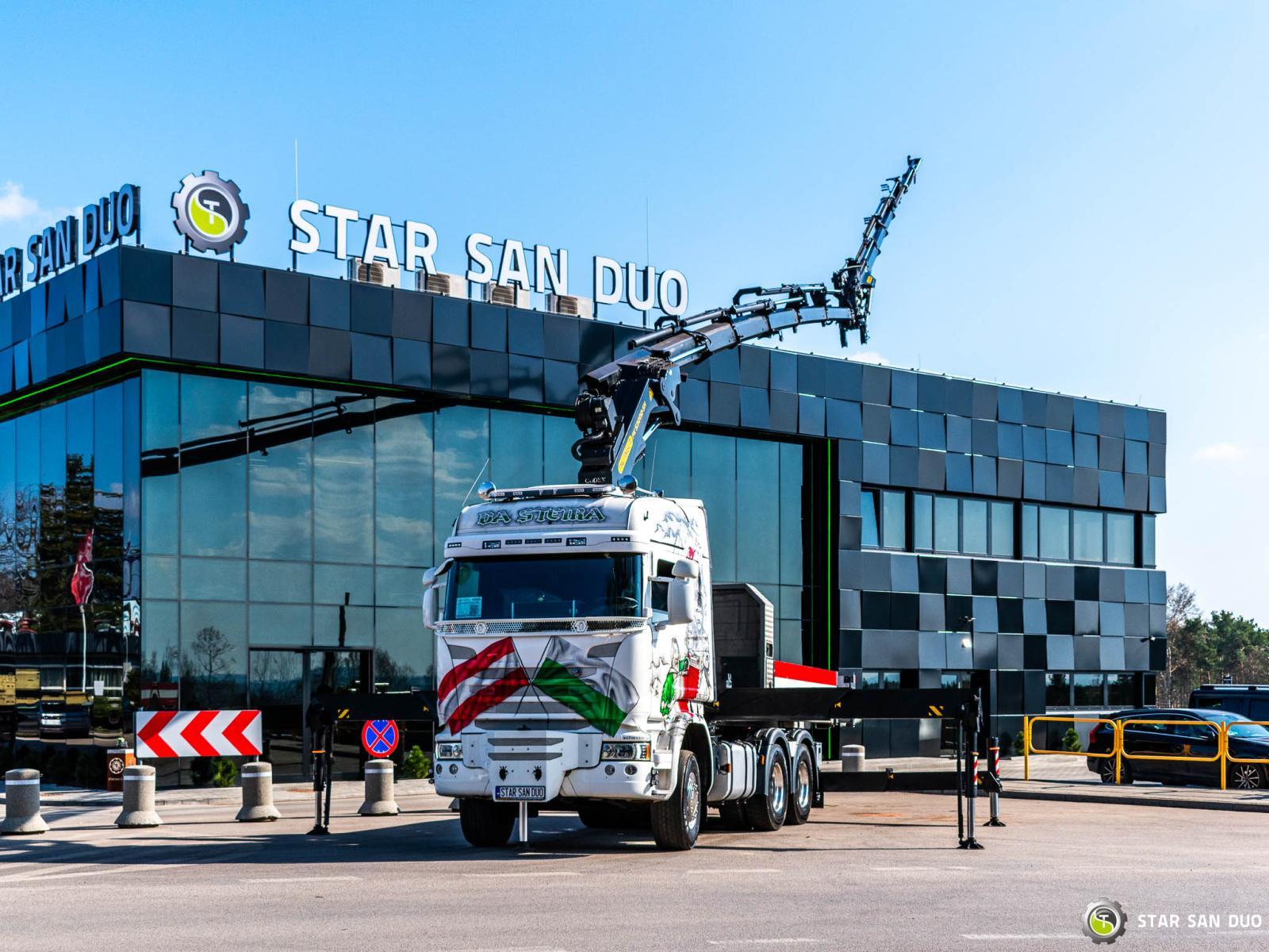 SCANIA R450 6x4 PALFINGER PK 53002 SH HDS Żuraw Fly Jib Siodło Wciągarka