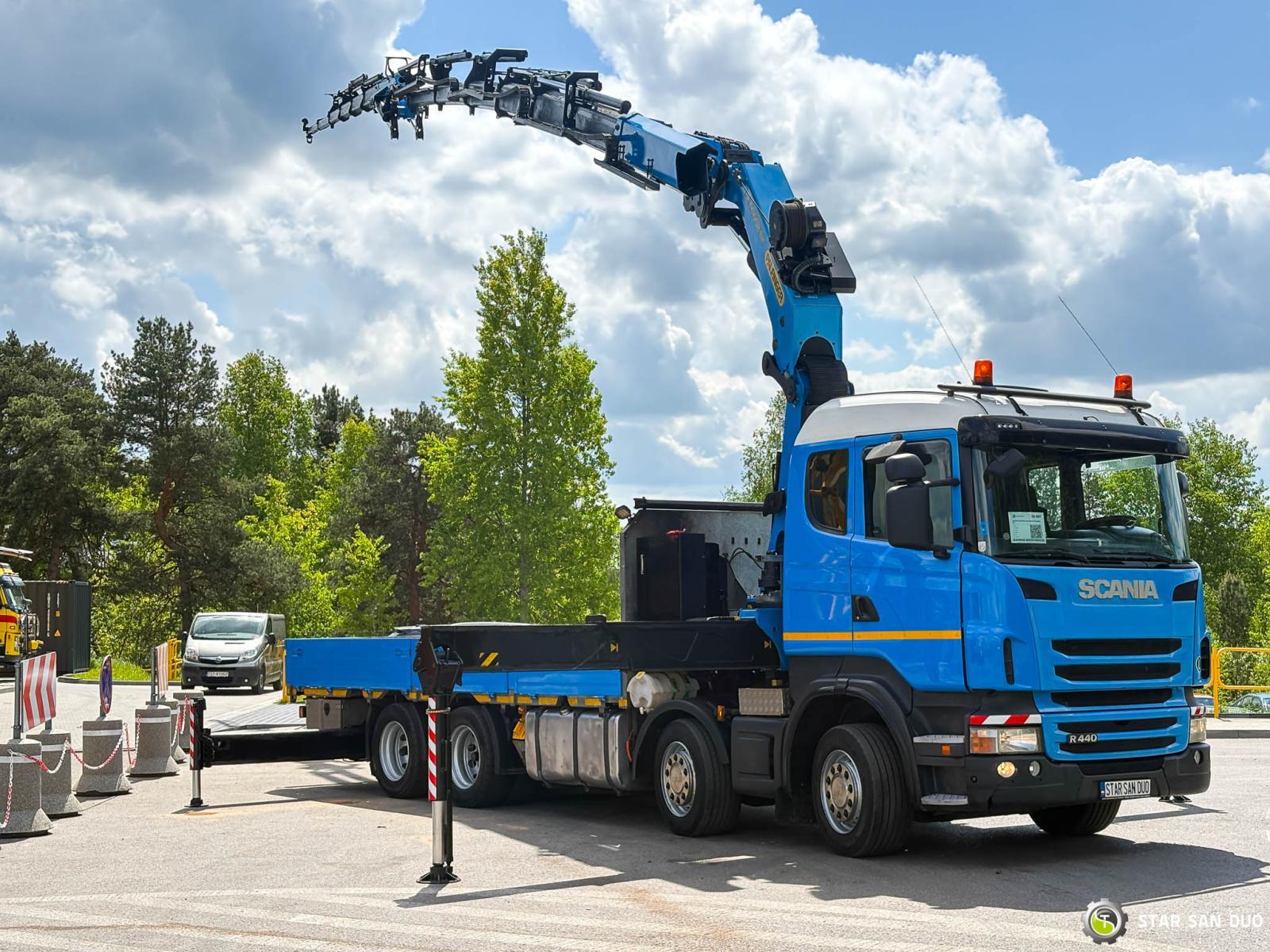 SCANIA R440 8x4 Palfinger PK 50002 EH Fly JIB Żuraw Wciągarka