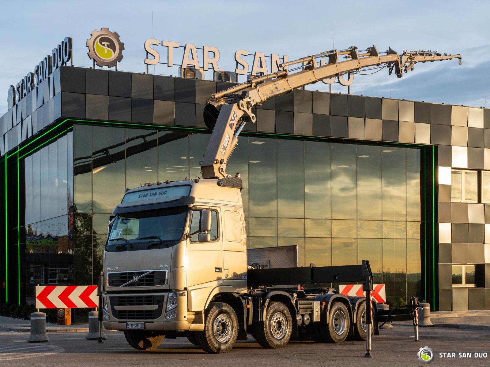 VOLVO FH540 8x4 HIAB 477 E-6XS HDS Żuraw Fly Jib Wciągarka