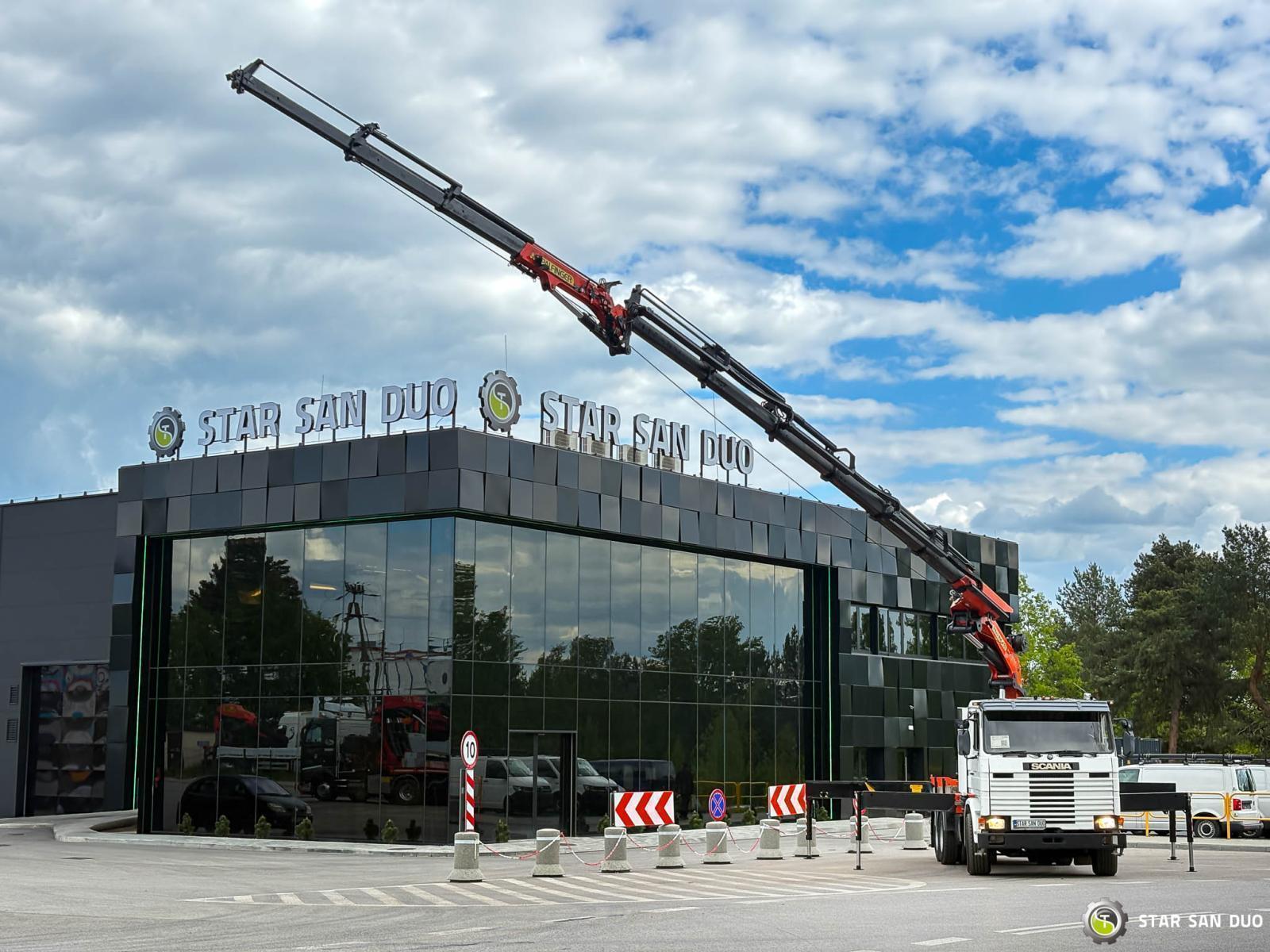 SCANIA R143 HL 6x2 PALFINGER PK44002 Crane Kran