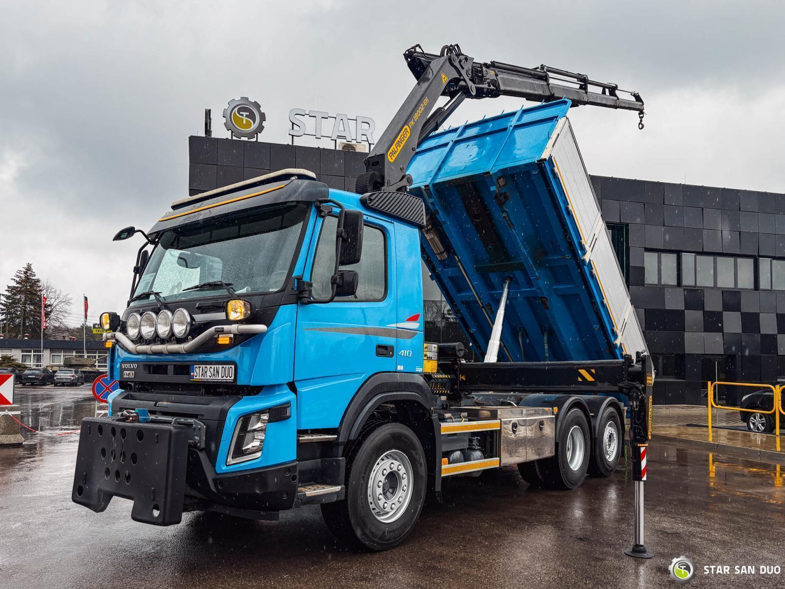 VOLVO FMX 410 6x2 PALFINGER PK 18002 EH HDS Wywrotka
