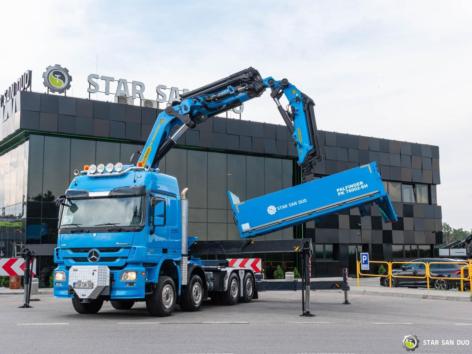 MERCEDES-BENZ ACTROS 4155 8x4 Palfinger PK 78002 Fly Jib 5th