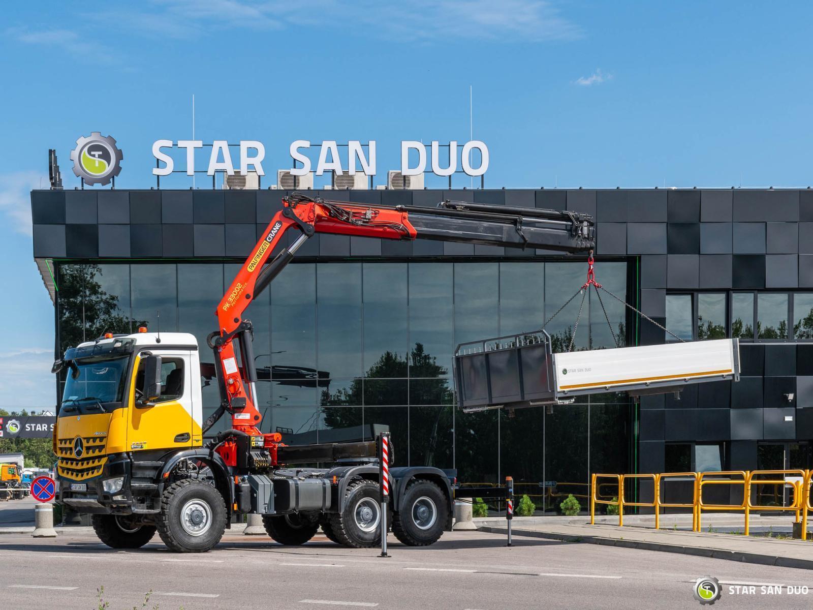 Mercedes-Benz AROCS 3345 6x6 PALFINGER PK 33002 Euro 6 Crane
