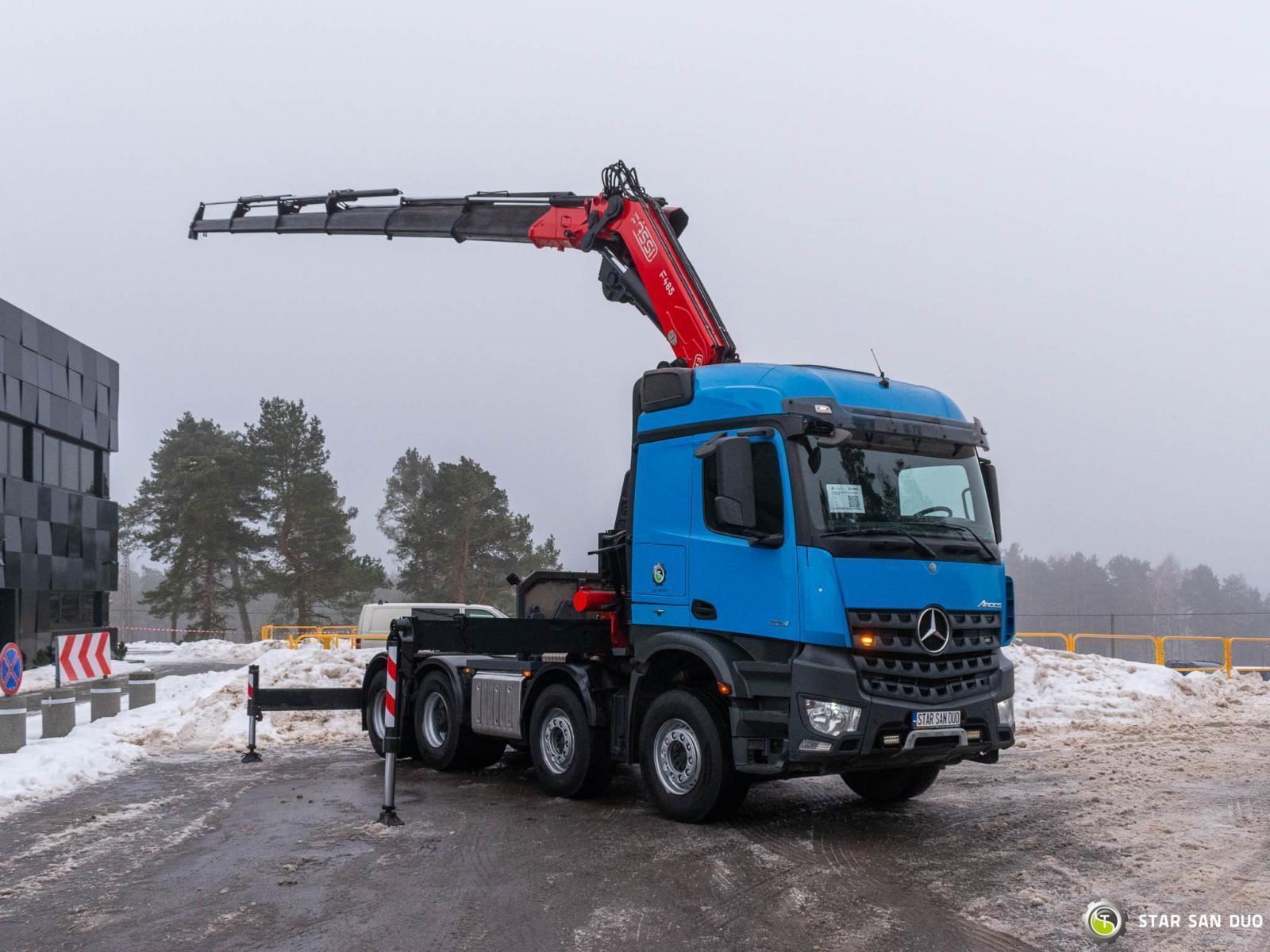 MERCEDES BENZ AROCS 3251 8x4 FASSI F 485A.2.26 HDS Żuraw Wciągarka