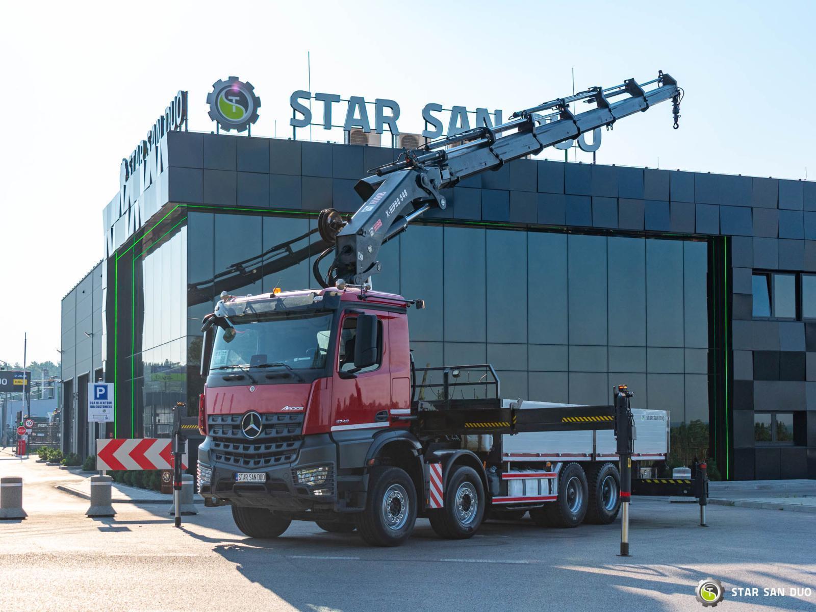 MERCEDES-BENZ AROCS 3748 8x4 HIAB 548 E-6 Rotator Crane