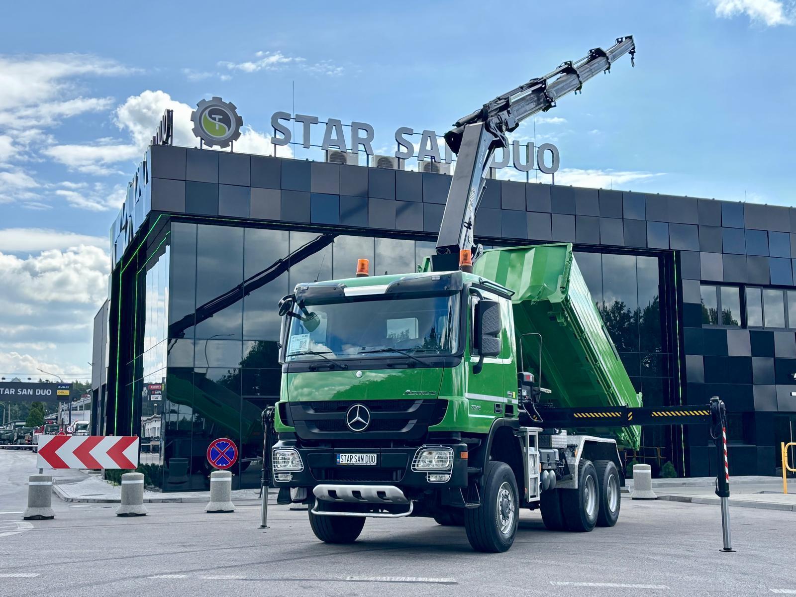 MERCEDES-BENZ ACTROS 3346 6x6 HIAB 244EP-4 HDS Wywrotka Crane