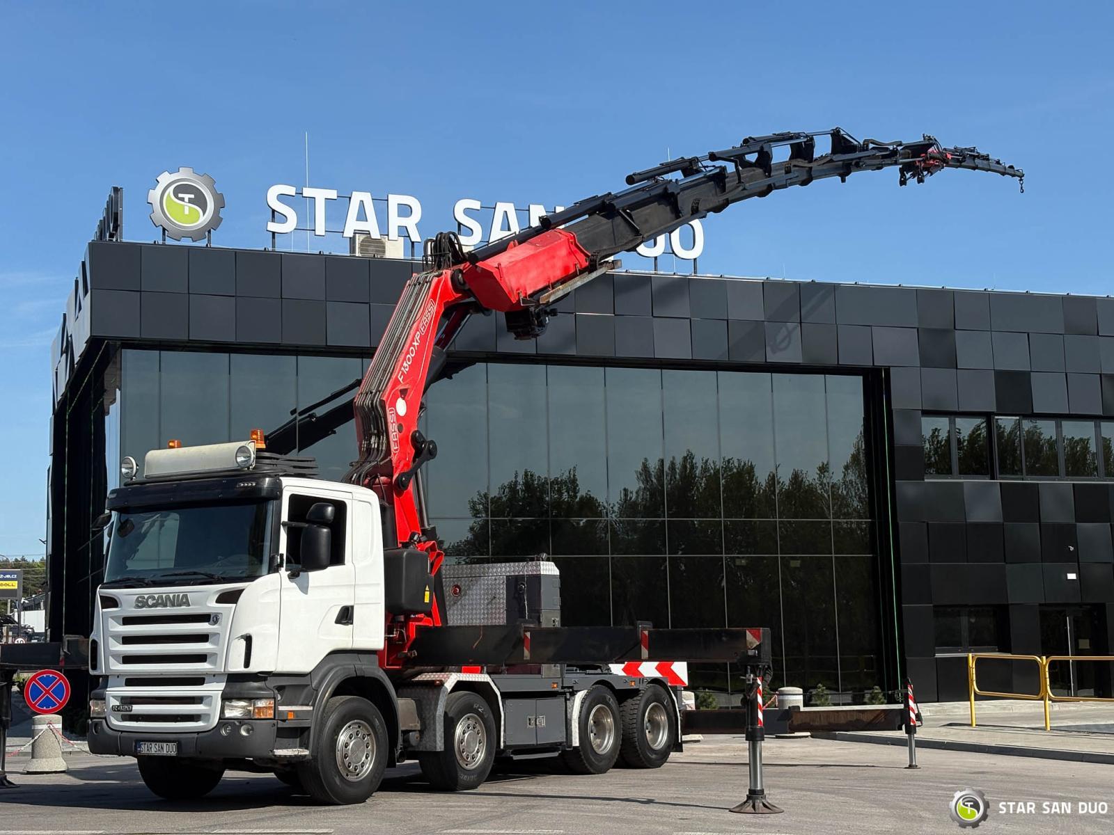 SCANIA R420 8x4 FASSI F1300 AXP Żuraw FLY JIB Euro 4