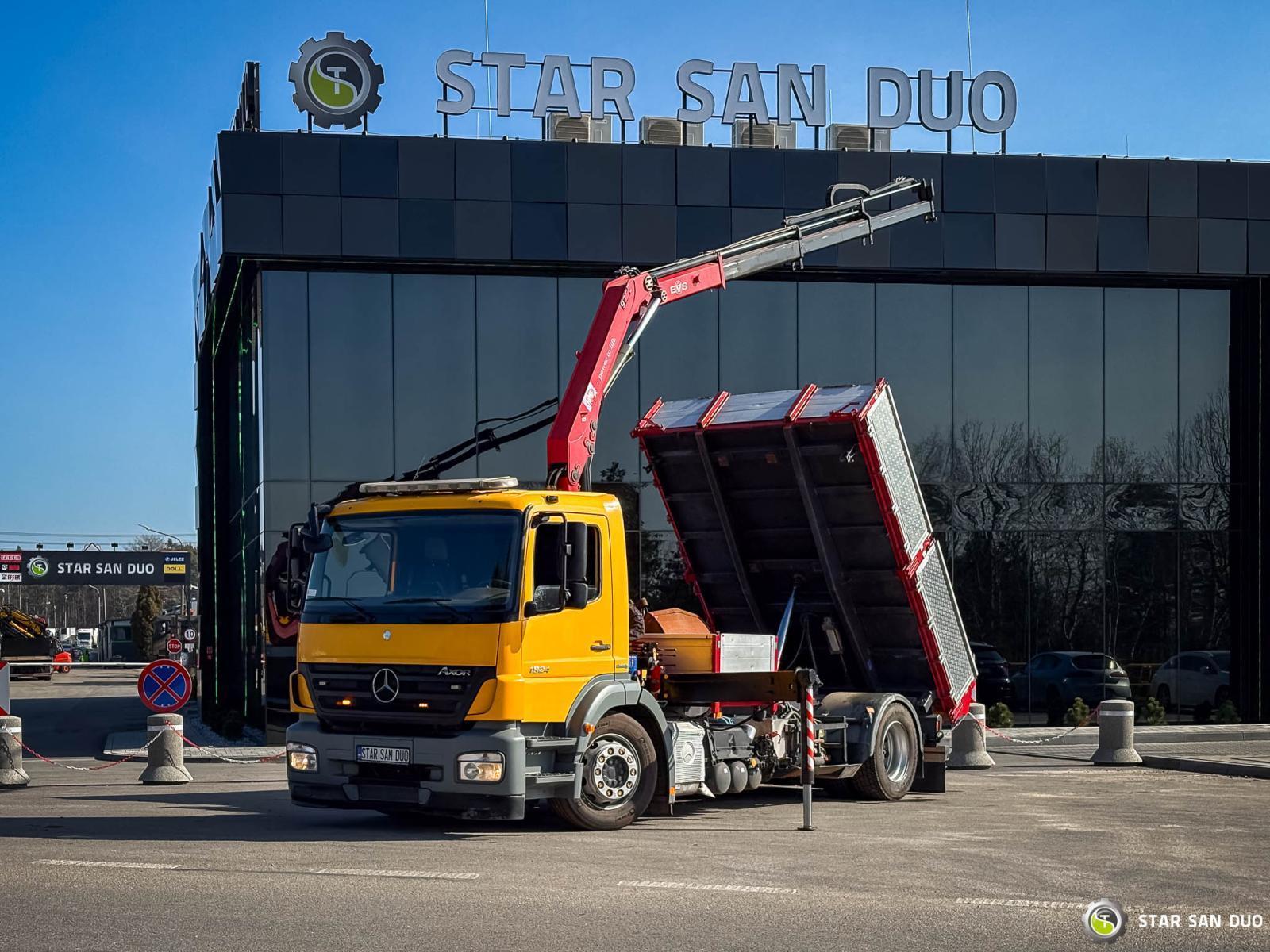 Mercedes-Benz AXOR 1824 4x2 HMF 975 HDS Żuraw Wywrotka Rotator