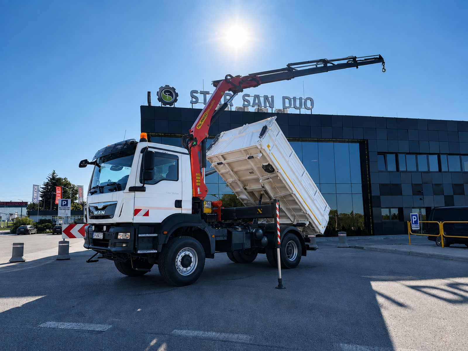 MAN TGM 18.340 4x4 PALFINGER PK 13001 HDS Żuraw Wywrotka