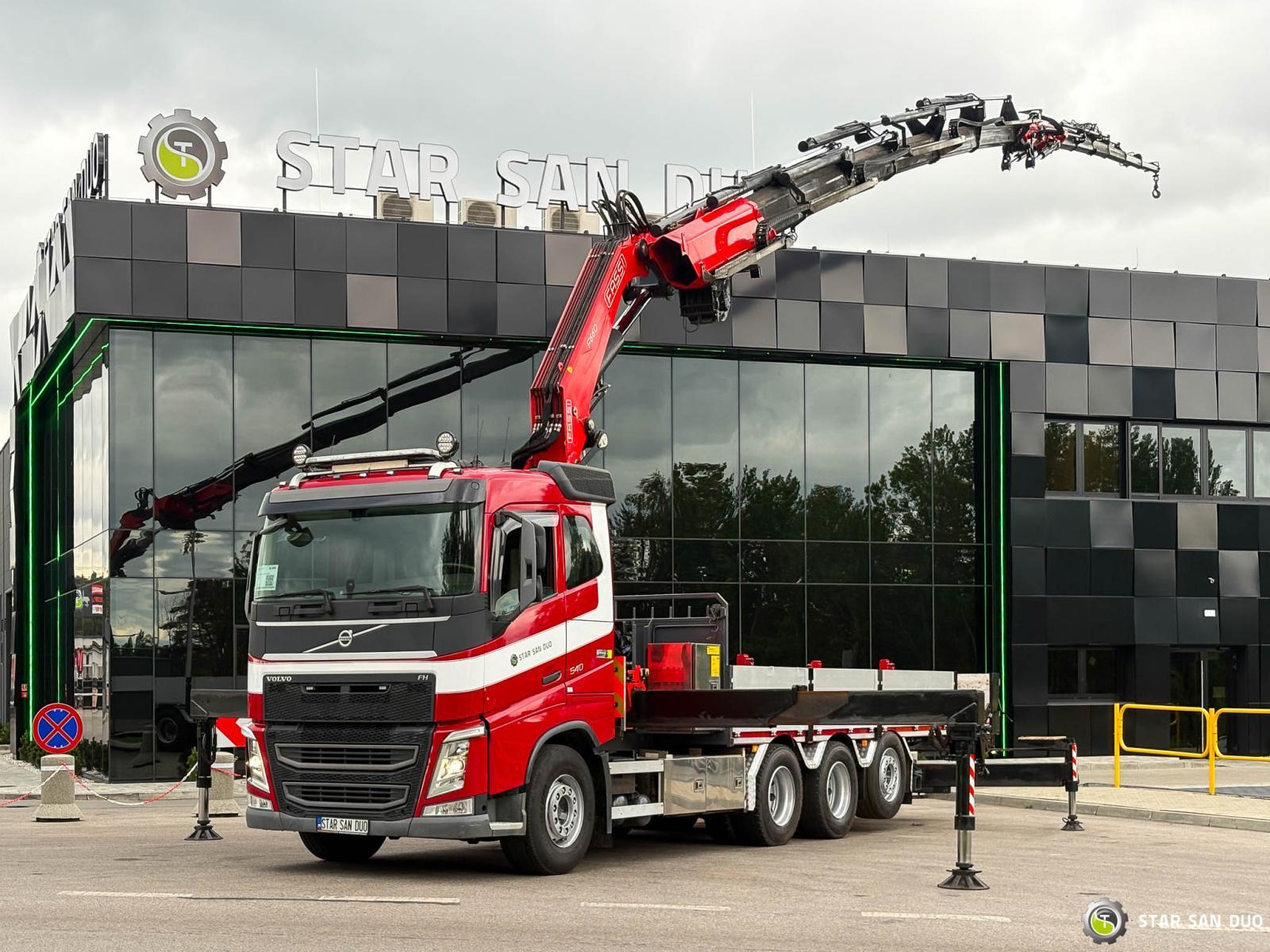 VOLVO FH 540 8x4 FASSI F660 HDS Fly Jib Winch