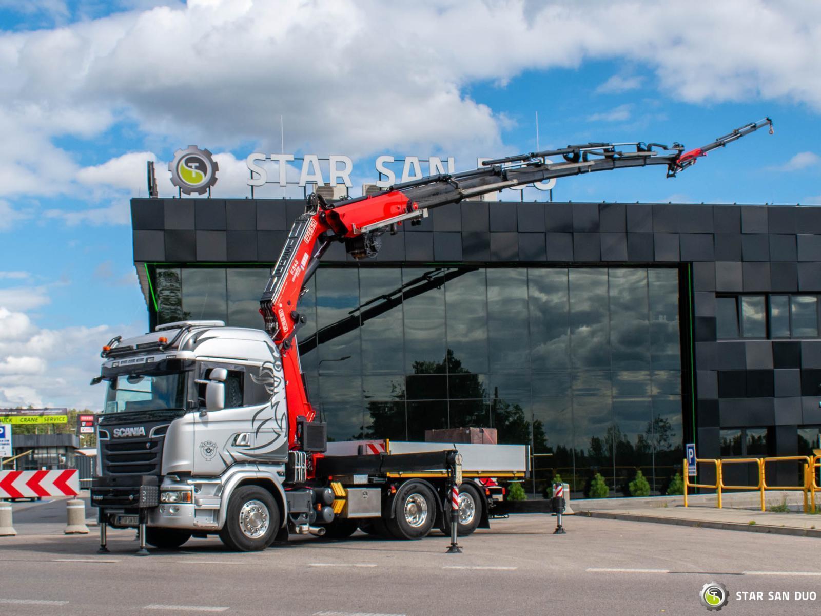 SCANIA R580 6x2 FASSI F545RA.2.27 Grúa Fly Jib Cabrestante Quinta Rueda