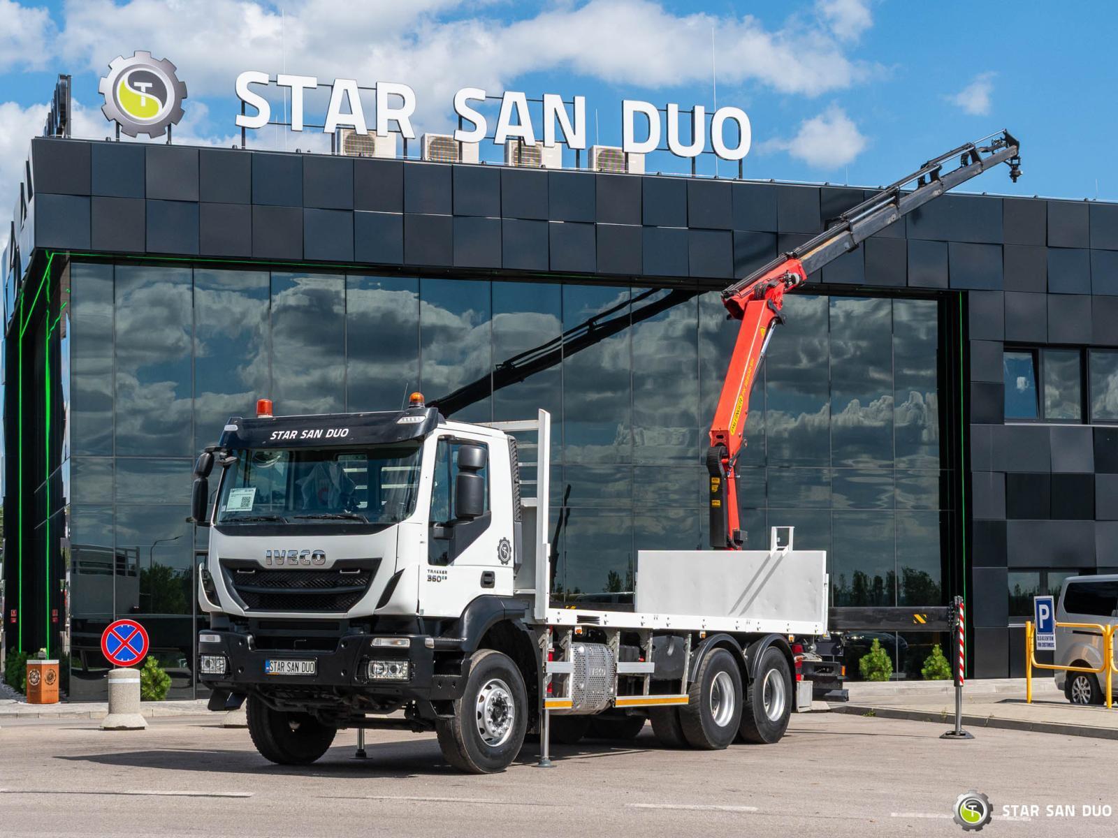 IVECO TRAKKER 360 6x4 PALFINGER PK 18502 Crane Rotator
