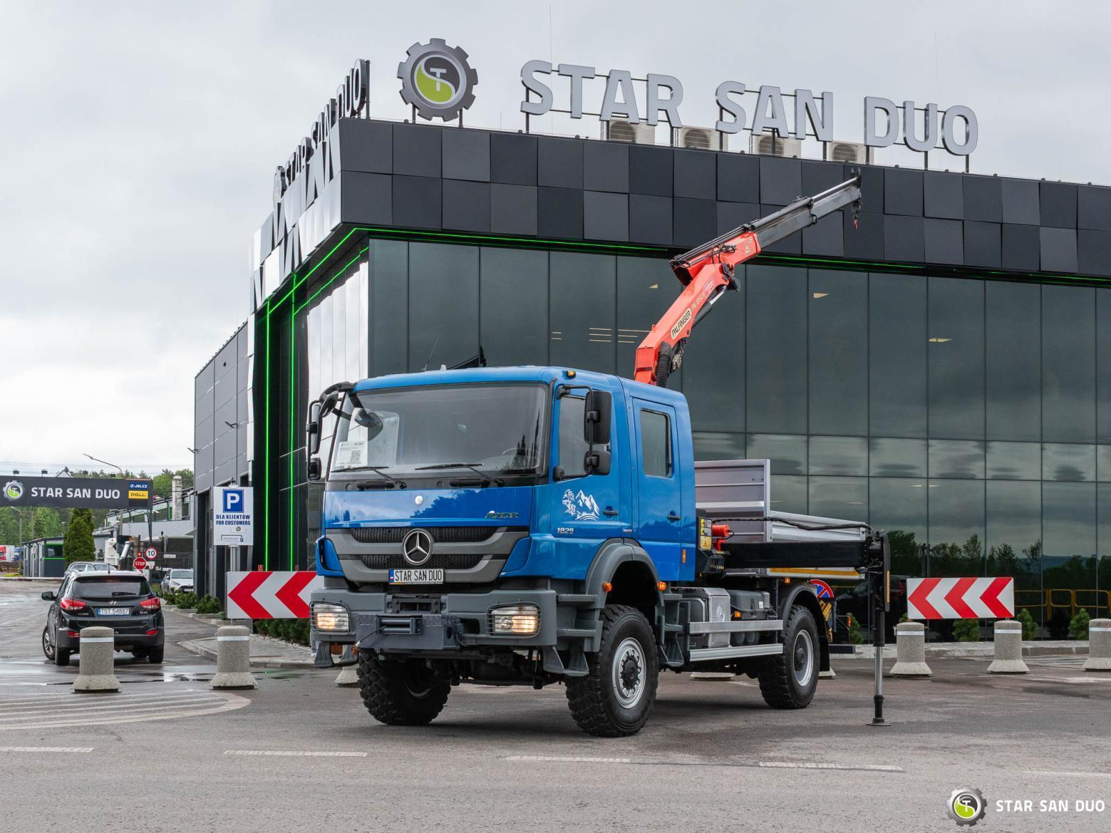 MERCEDES-BENZ AXOR 1829 4x4 Palfinger PK 8501 Crane