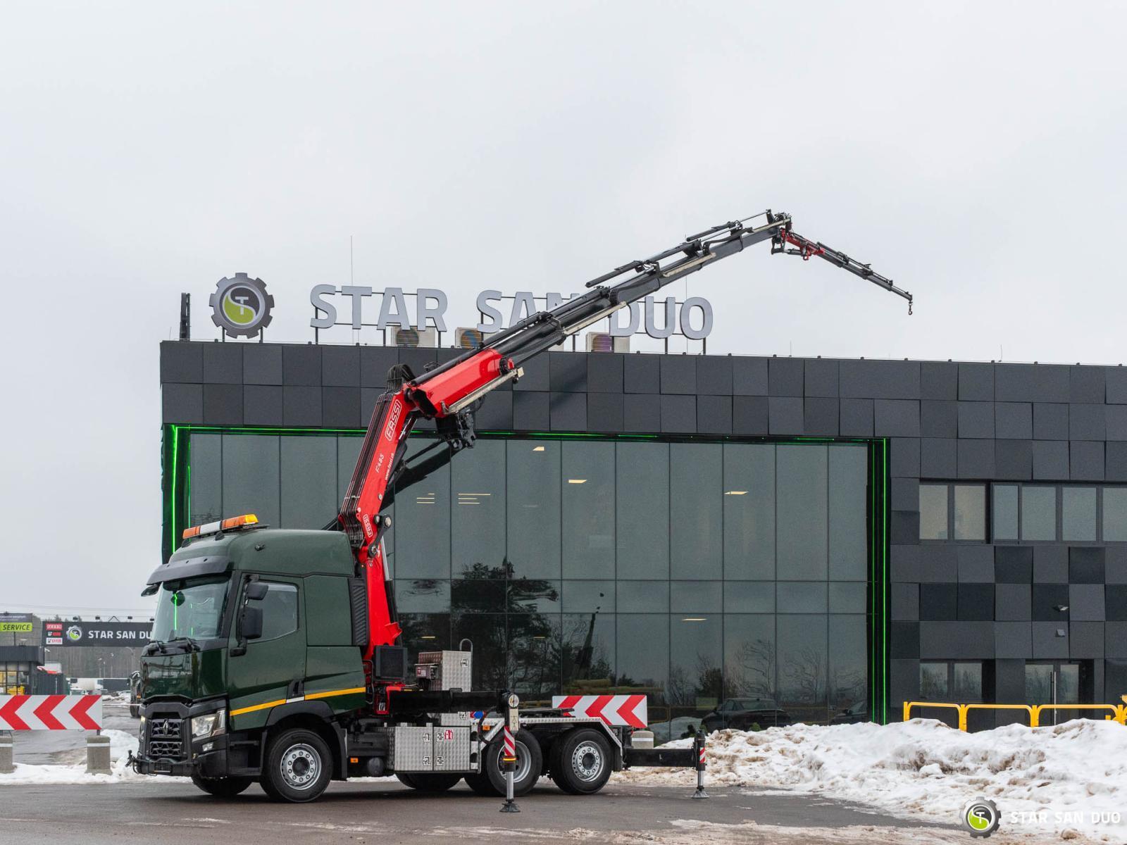 RENAULT T440 6x2 Fassi F485RA.2.26XE-Dynamic HDS Żuraw Fly Jib Siodło