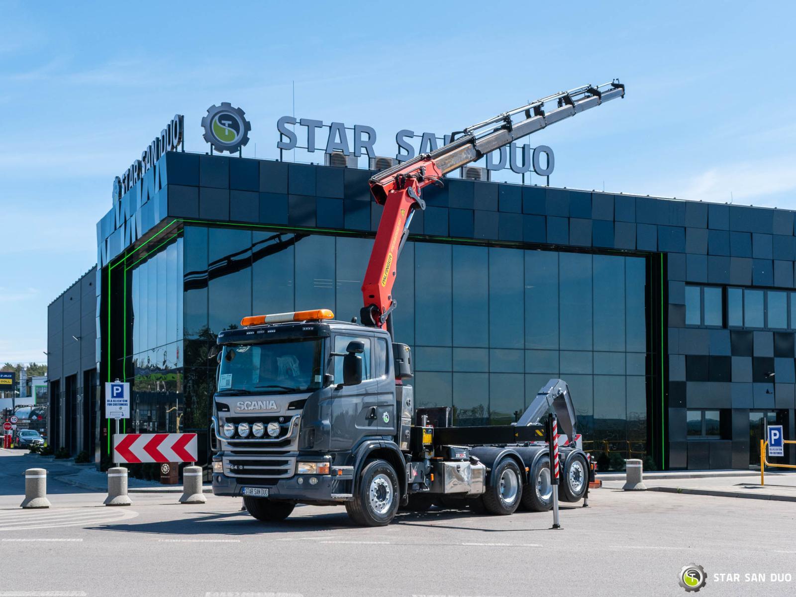 SCANIA G400 8x4 PALFINGER PK 34002 SH  Crane Hooklift
