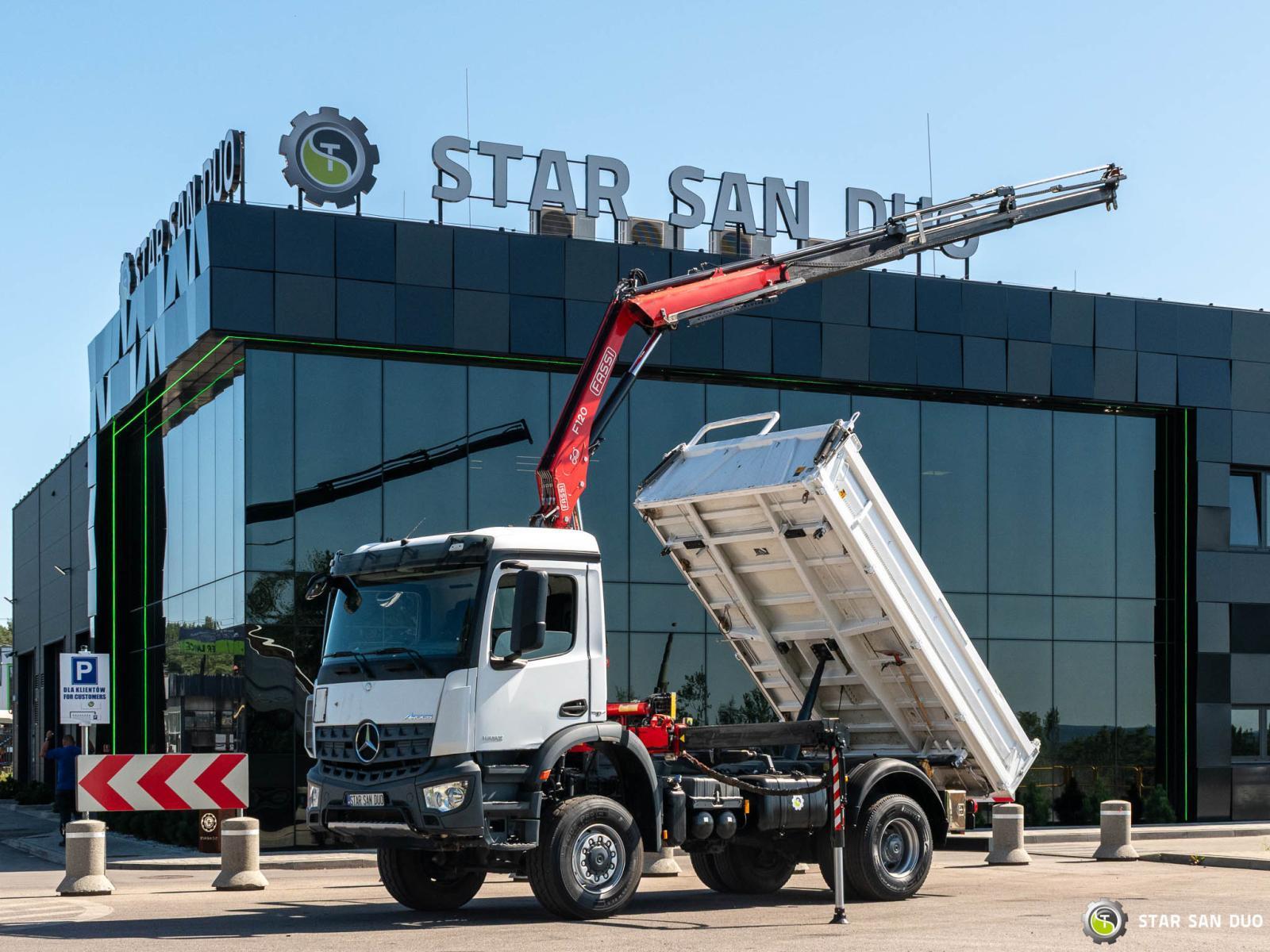 Mercedes-Benz Arocs 1932 4x4 Fassi F120 HDS Wywrotka