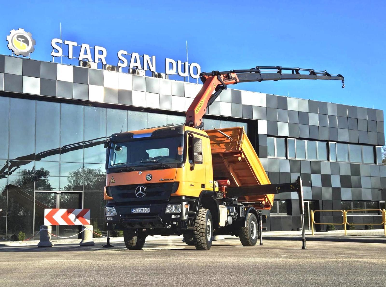 MERCEDES - BENZ ACTROS 1841 4x4 PALFINGER PK 22002 CRANE KIPER