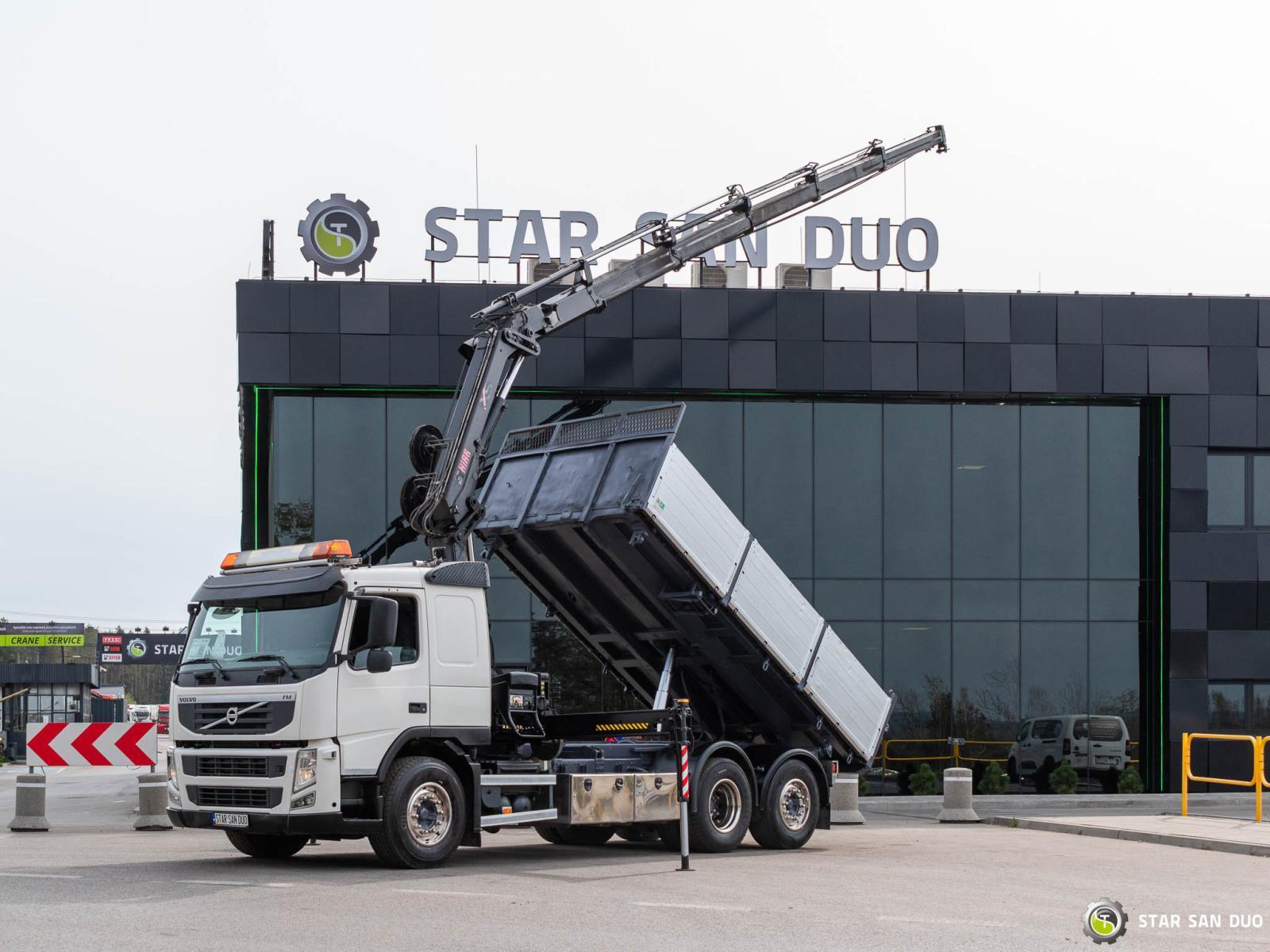 VOLVO FM430 6x2 HIAB 166 E-5 HIPRO Crane Kipper