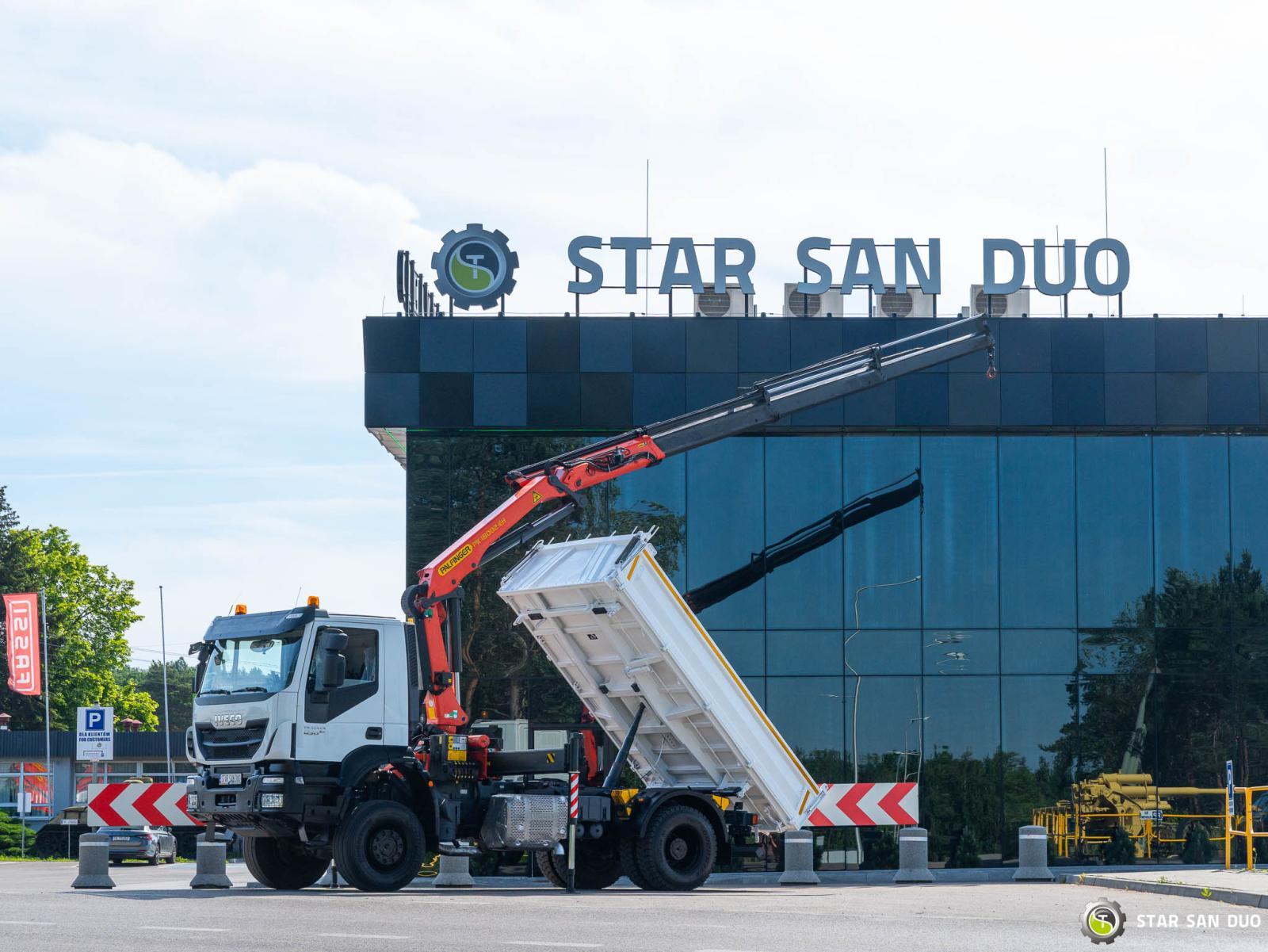IVECO TRAKKER 450 4x4 Palfinger PK 18002 EH HDS Żuraw Wywrotka Rotator
