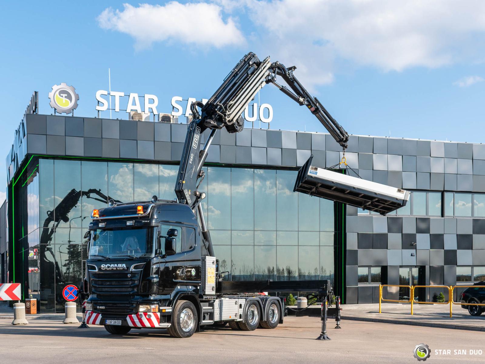 SCANIA R480 6x4 FASSI F660RA.2.26 HE-Dynamic Crane