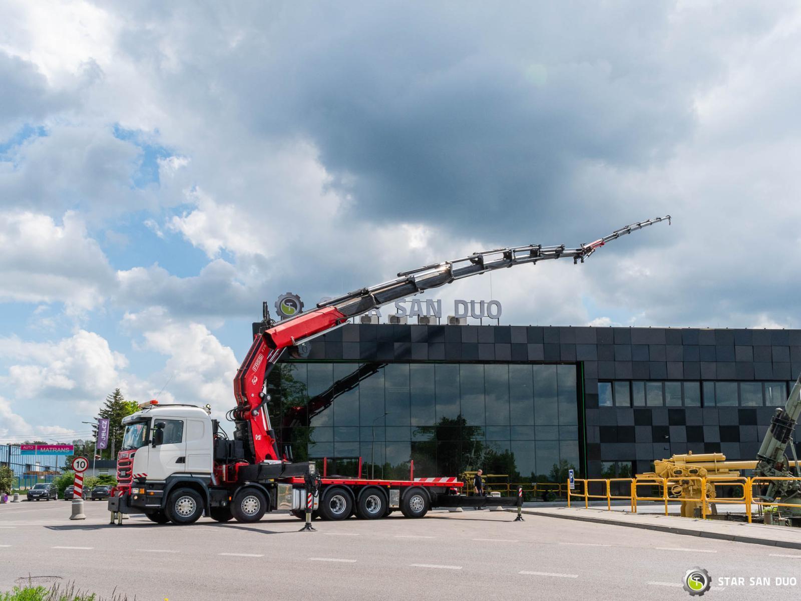 SCANIA R520 10x4 FASSI F2150RAL.2.28 HDS Żuraw Wciągarka