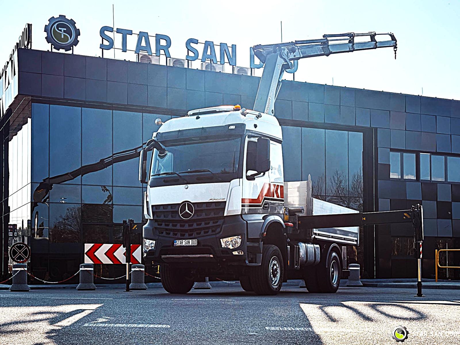 MERCEDES - BENZ AROCS 1851 4x4 PALFINGER PK 20002 HDS Żuraw Crane Kran