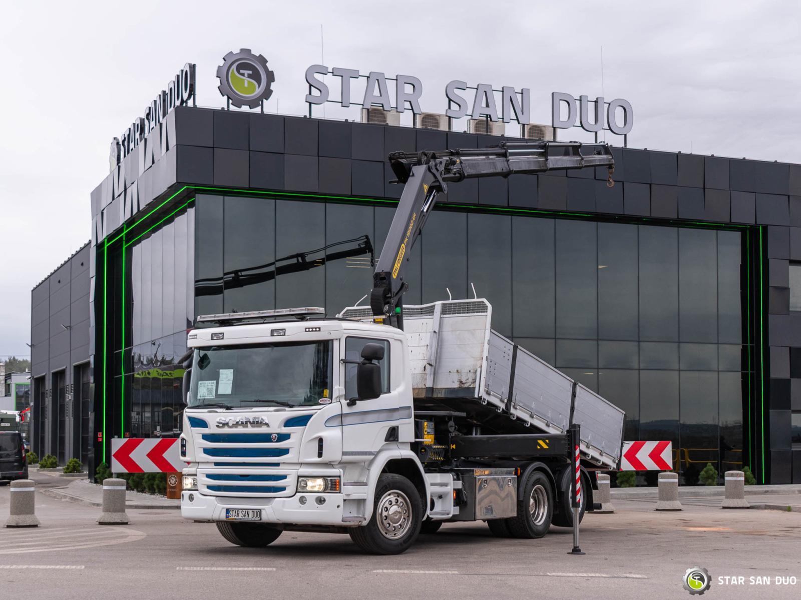 SCANIA P320 6x2 Palfinger PK 18002 EH HDS Żuraw Wywrotka