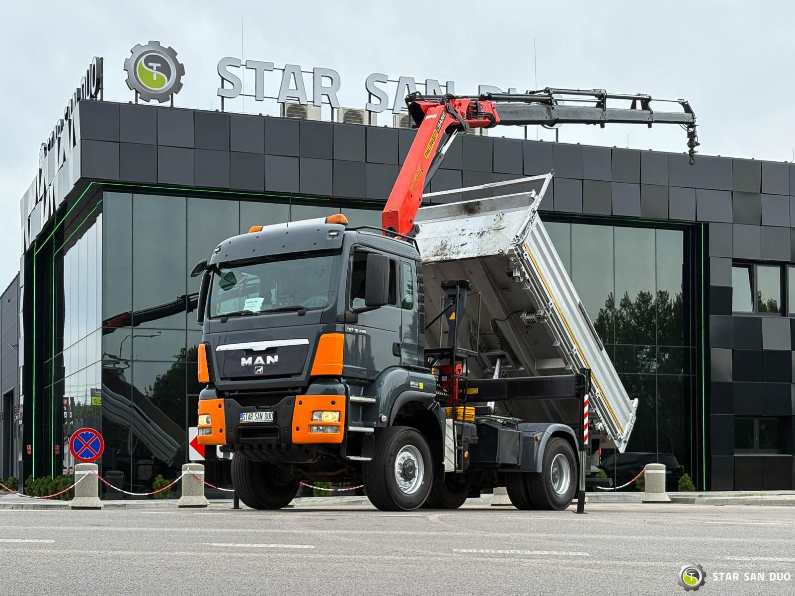 MAN TGS 18.480  PALFINGER PK 16502 HDS Crane,Kipper
