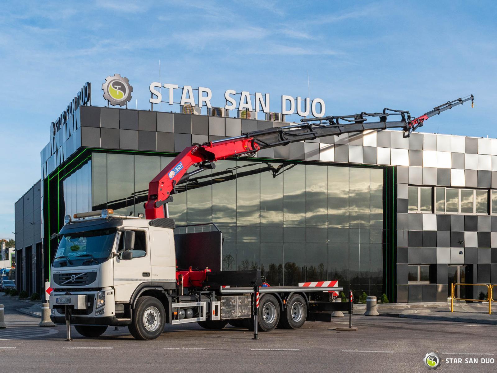 VOLVO FM 420 6x2 HMF 3820-K6 Fly Jib Hds Żuraw