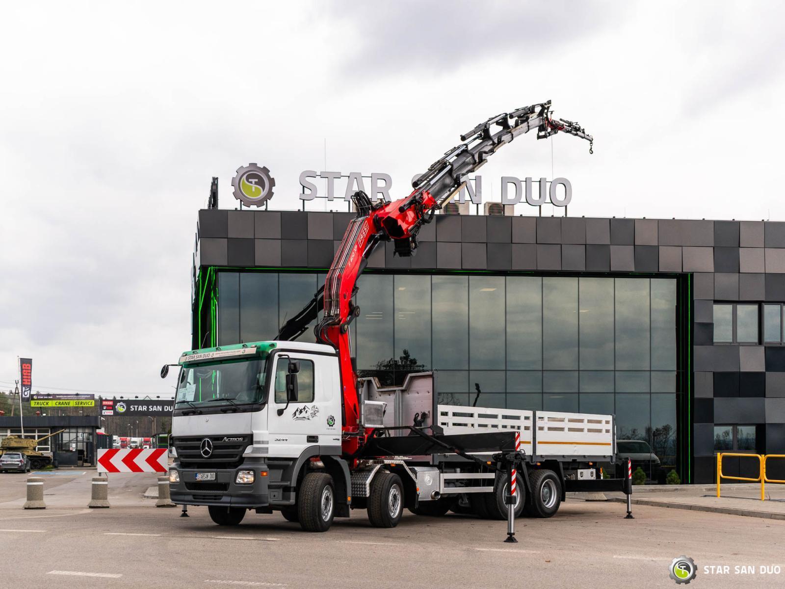 MERCEDES-BENZ Actros 3244 8x4 FASSI F600AXP 26 Crane Fly JIb