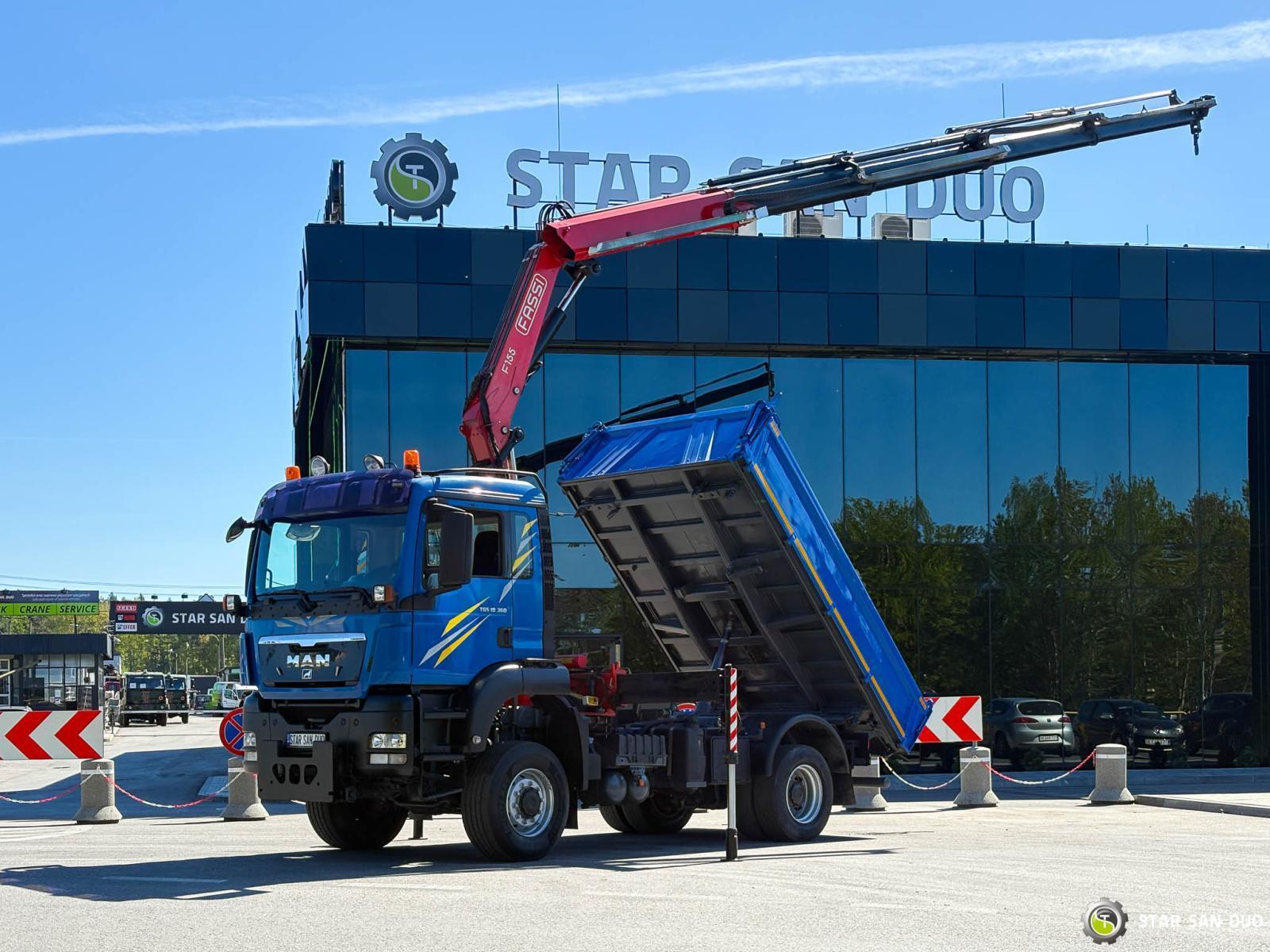MAN TGS 18.360 Fassi F155A 24 HDS Żuraw Wywrotka