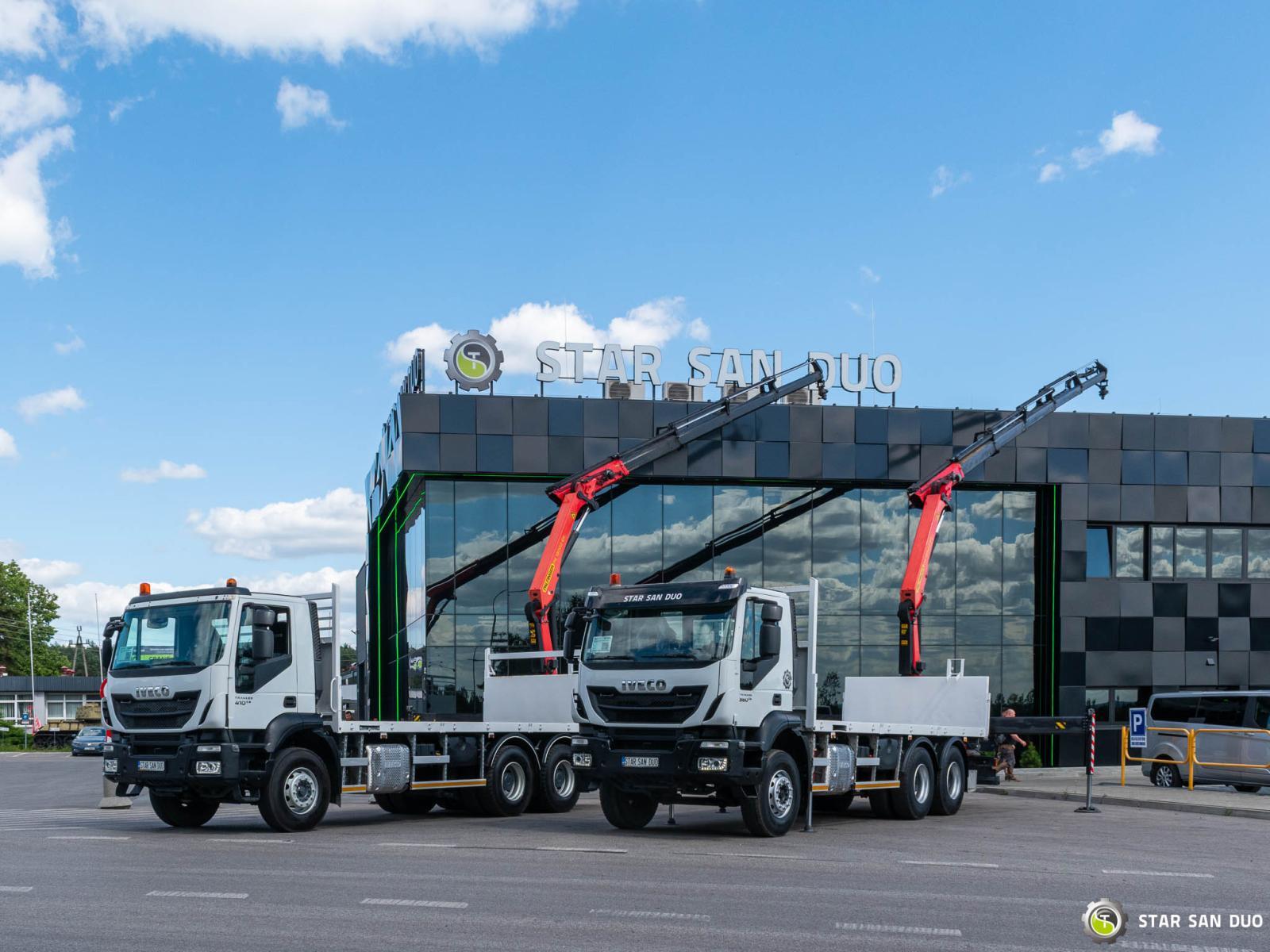 IVECO TRAKKER 410 6x4 Palfinger PK 18002 EH Crane