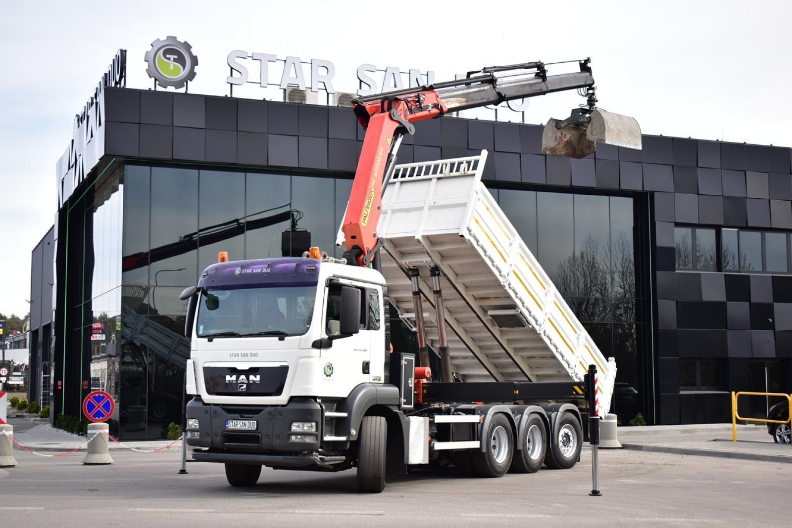 MAN TGS 35.400 8X4 PALFINGER PK 33002 HDS Żuraw Wywrotka