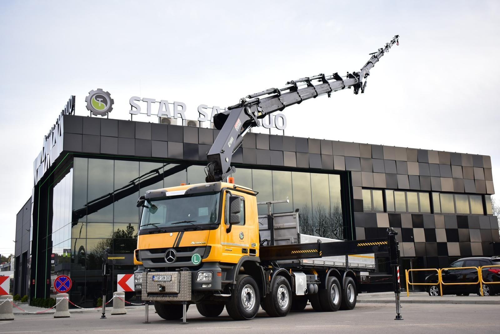 MERCEDES - BENZ ACTROS 3546 8x4 HIAB 622 Fly Jib HDS Żuraw Wciągarka