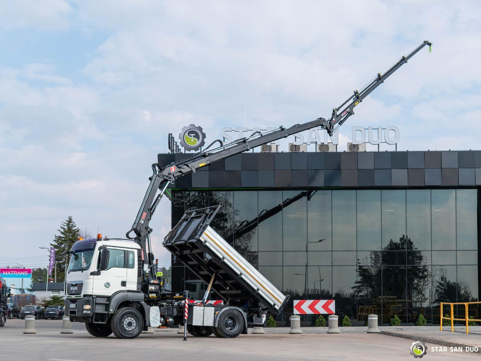 MAN TGS 18.400 4x4 HIAB 144 E-5 Hipro Crane  Kipper