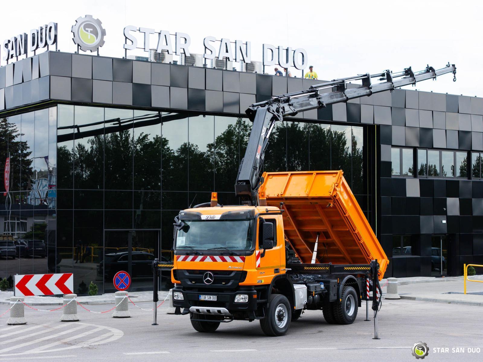 MERCEDES-BENZ Actros 1841 AK 4x4 Hiab 288E-7 Hipro Żuraw Wywrotka