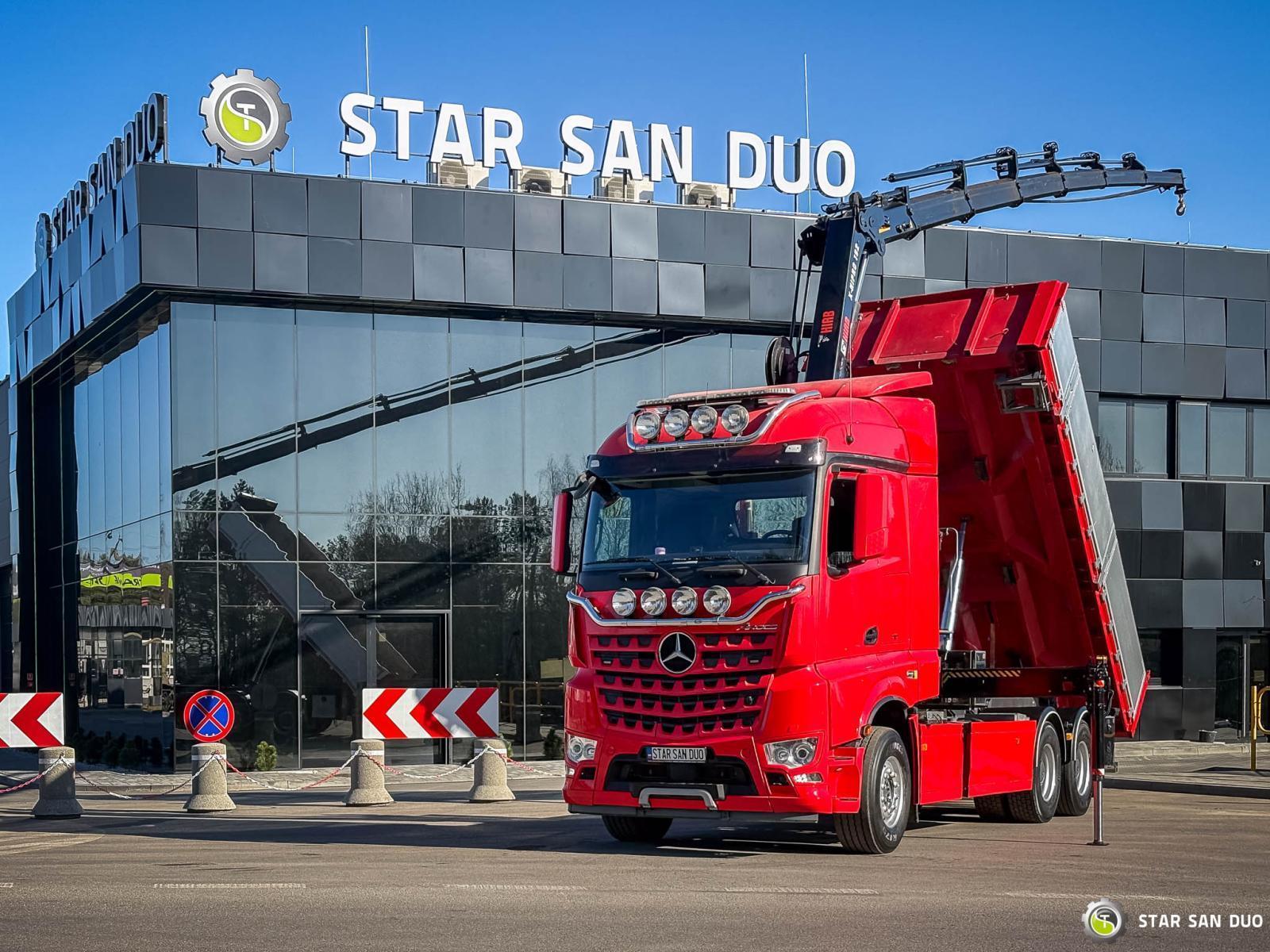 MERCEDES-BENZ AROCS 3358L 6x4 HIAB 192X-HIPRO E-6 Żuraw Wywrotka Euro 6