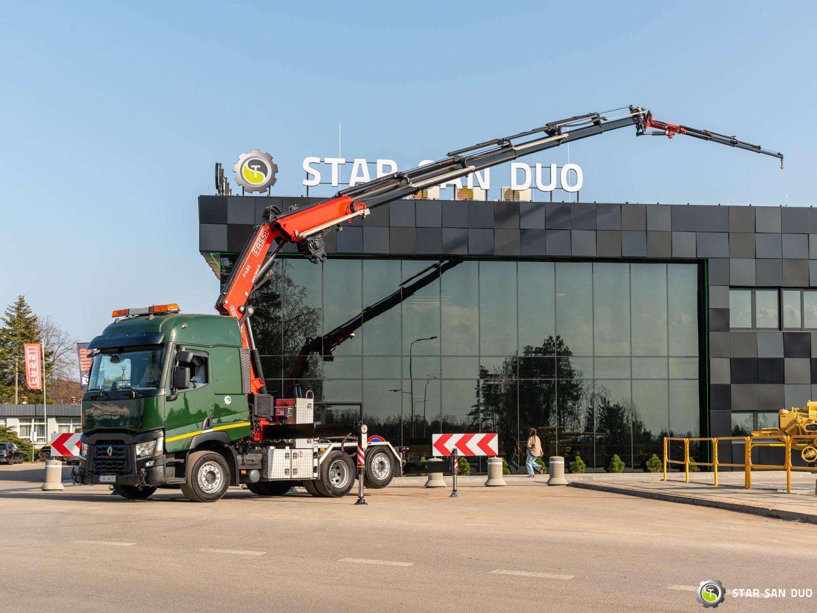 RENAULT T440 6x2 Fassi F485RA.2.26XE-Dynamic HDS Żuraw Fly Jib Siodło