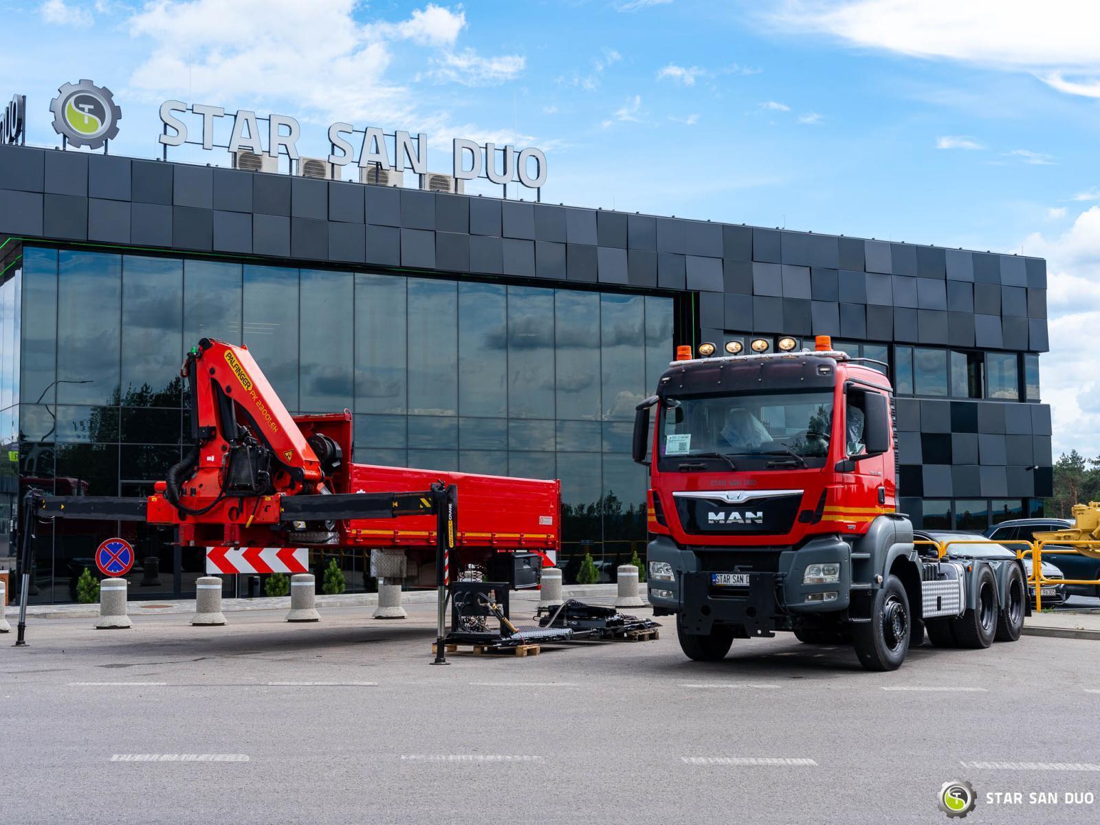 MAN TGS 33.480 6x6 PALFINGER PK 23001 EH HDS Żuraw Siodło Wciągarka