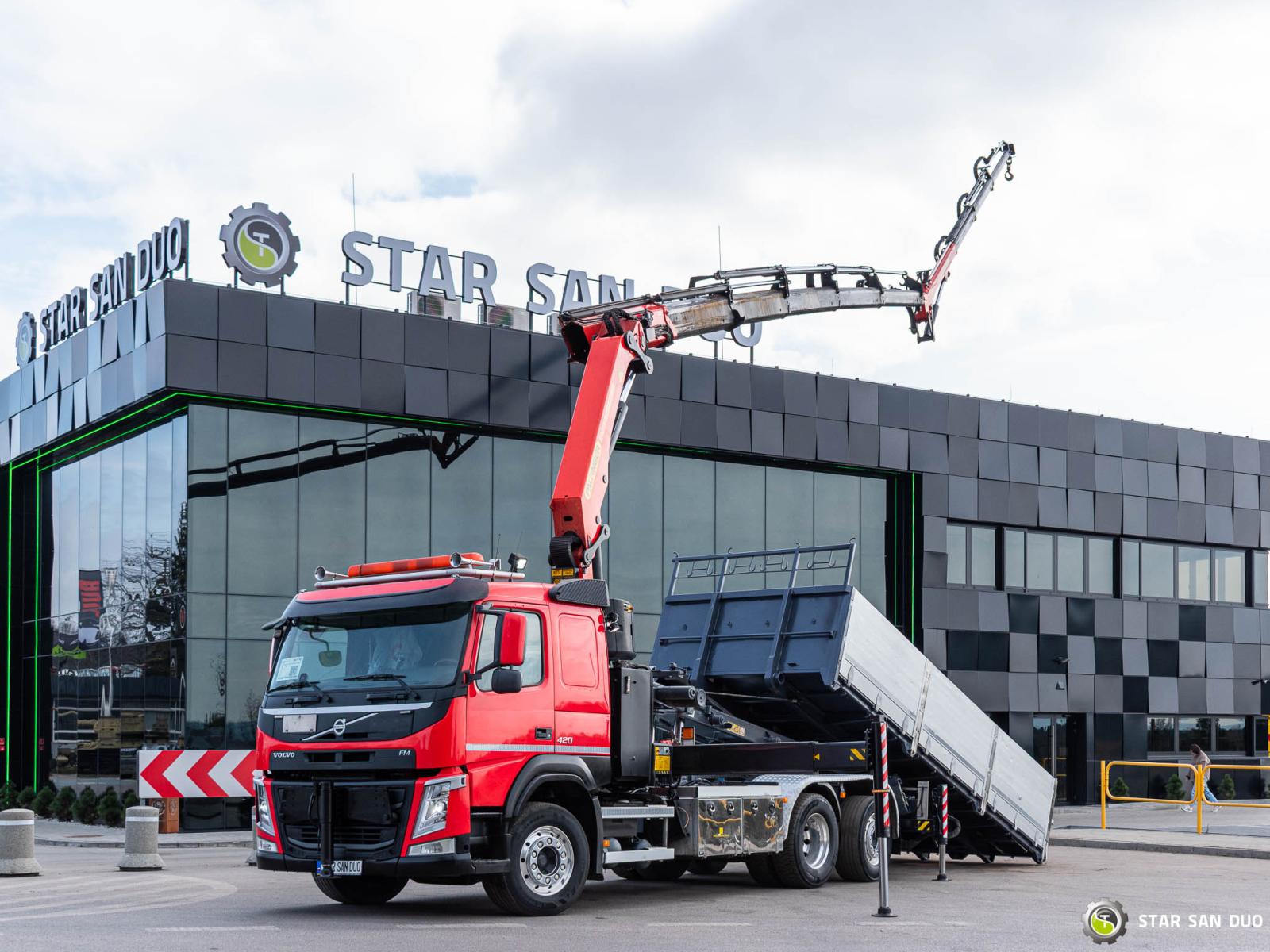 VOLVO FM420 6x2 PALFINGER PK 34002 SH HDS Żuraw Fly Jib Hakowiec