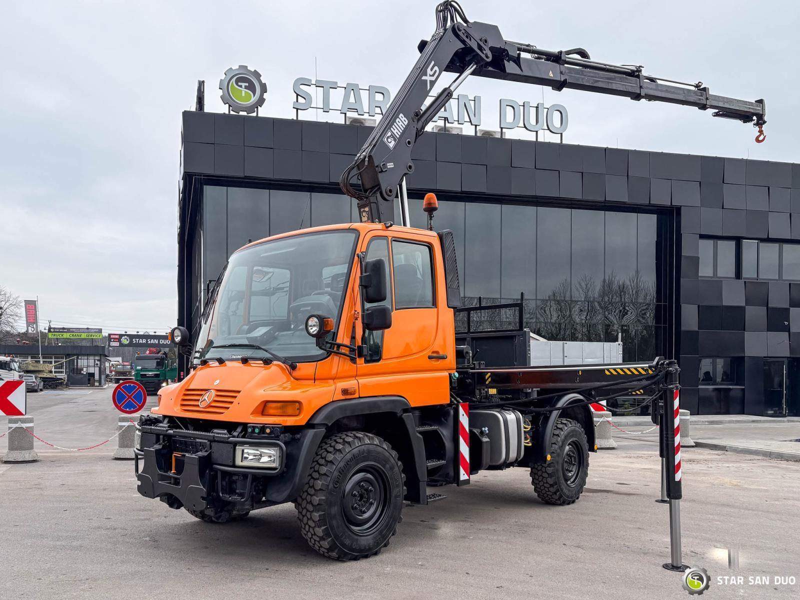 Mercedes-Benz UNIMOG U300 4x4 HIAB 122 D -3 HDS Żuraw